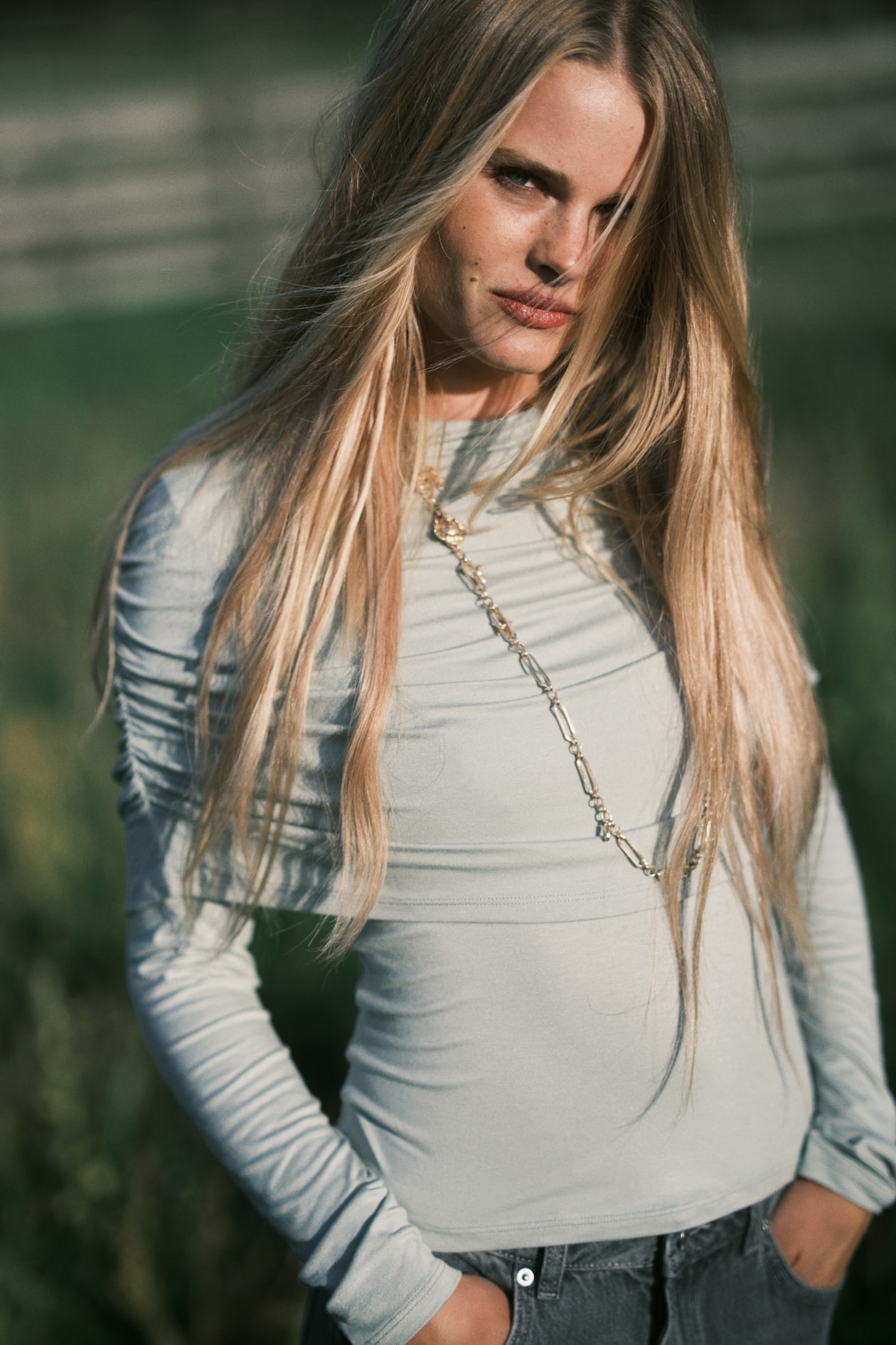 Draped Jersey Top - image 4