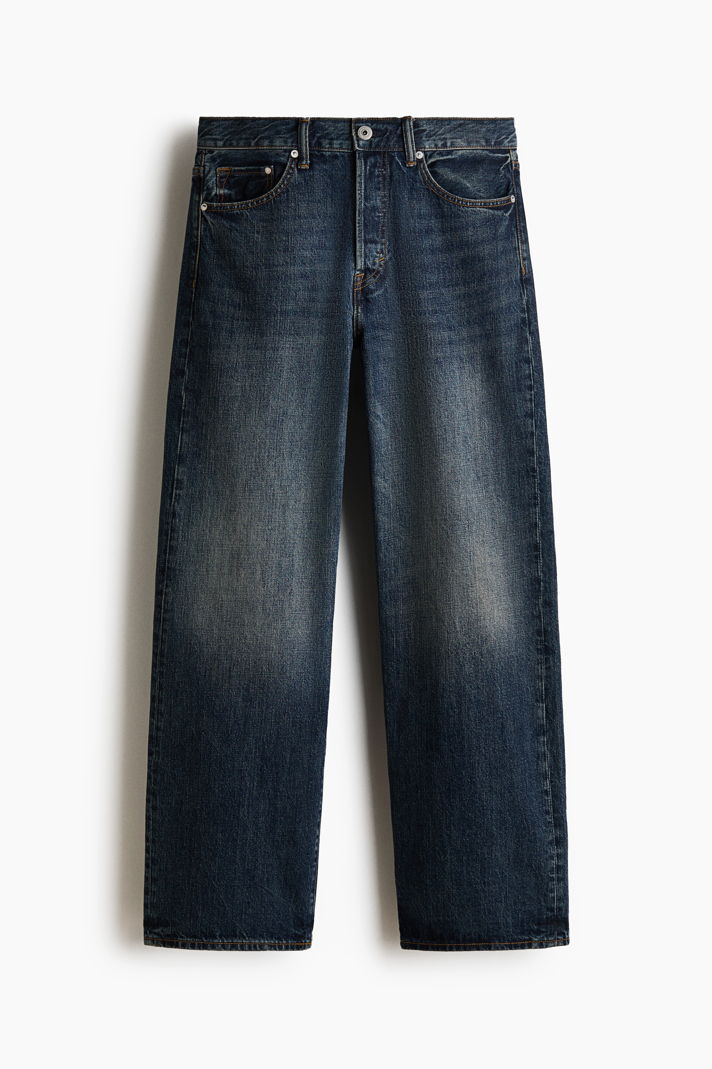 Loose Jeans - Màu xanh denim đậm/Màu nâu đậm/Màu xanh denim giặt phai/Màu xanh denim/Màu xanh denim nhạt/Màu xanh denim đậm giặt phai/Màu xám denim