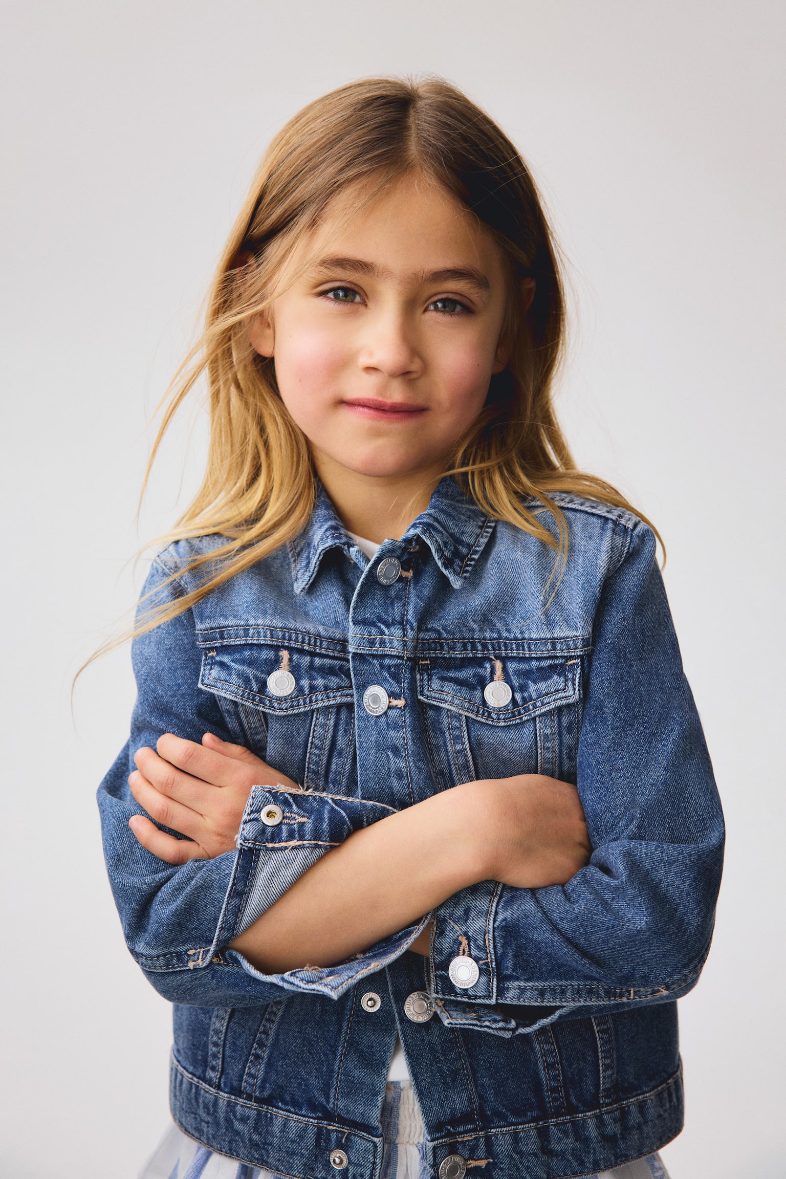 Giubbotto in denim - Blu denim/Crema/fiori/Rosa/Blu denim chiaro/Blu denim chiaro - 2