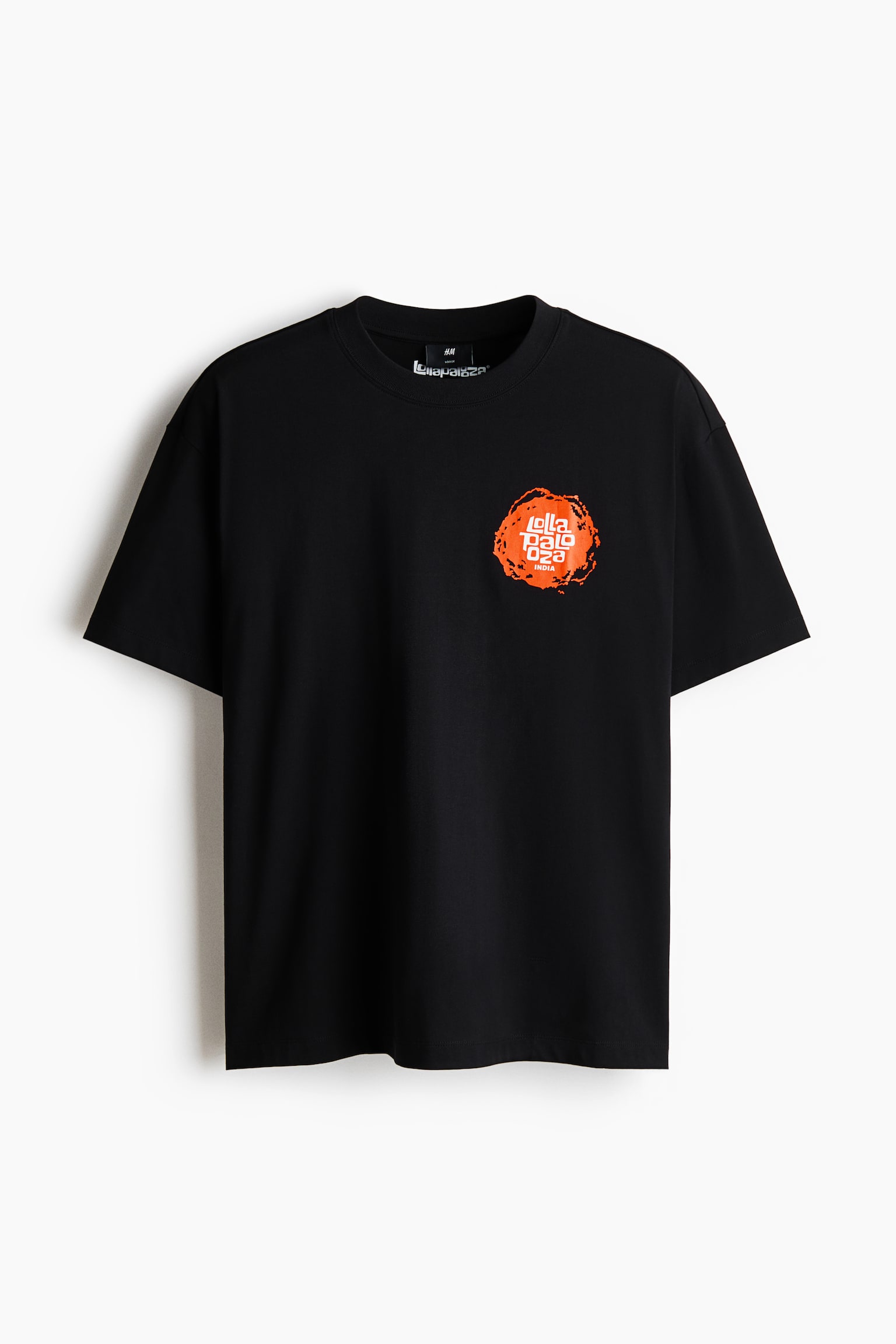 Loose Fit Printed T-shirt - Black/Lollapalooza India/Orange/Lollapalooza India/Purple/Lollapalooza - 2