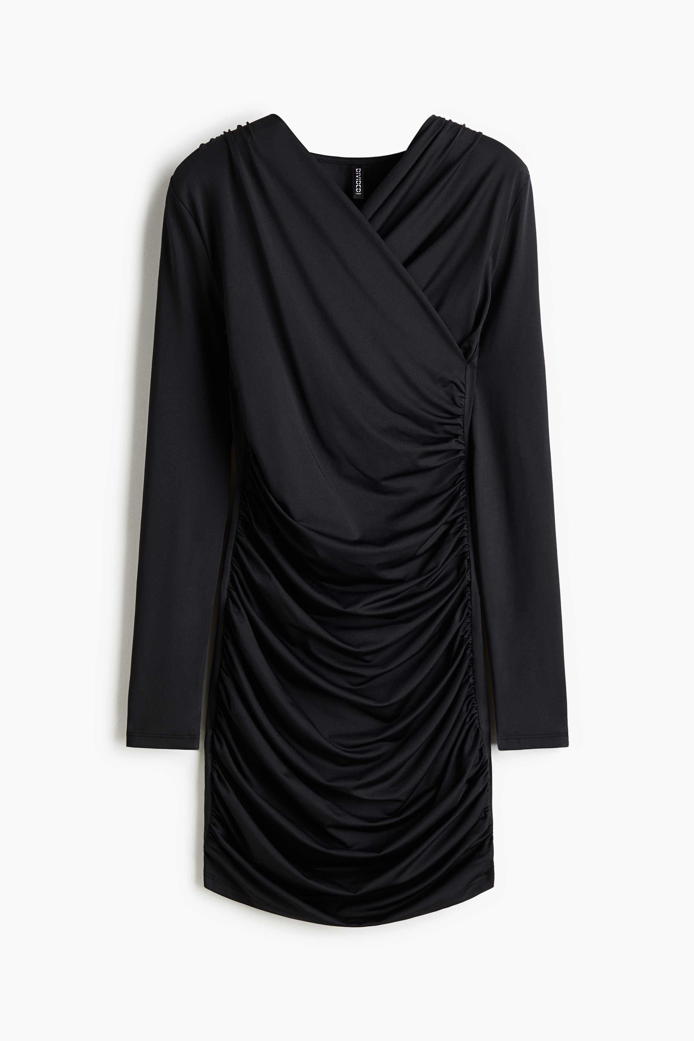 Draped Jersey Dress - Black/White/zebra print/Red/Brown