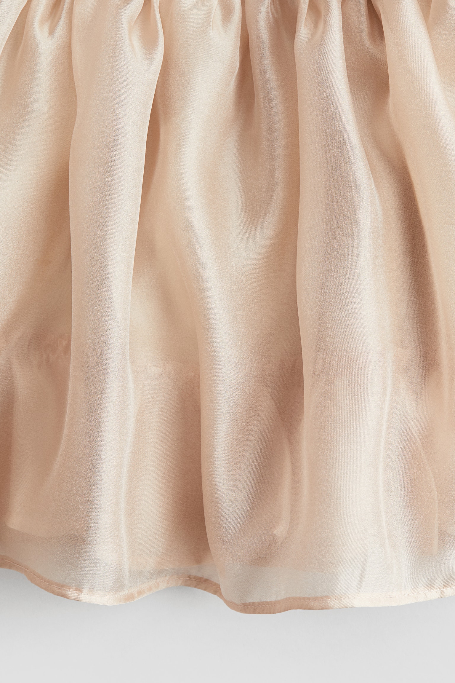 Satin dress - Beige - 3