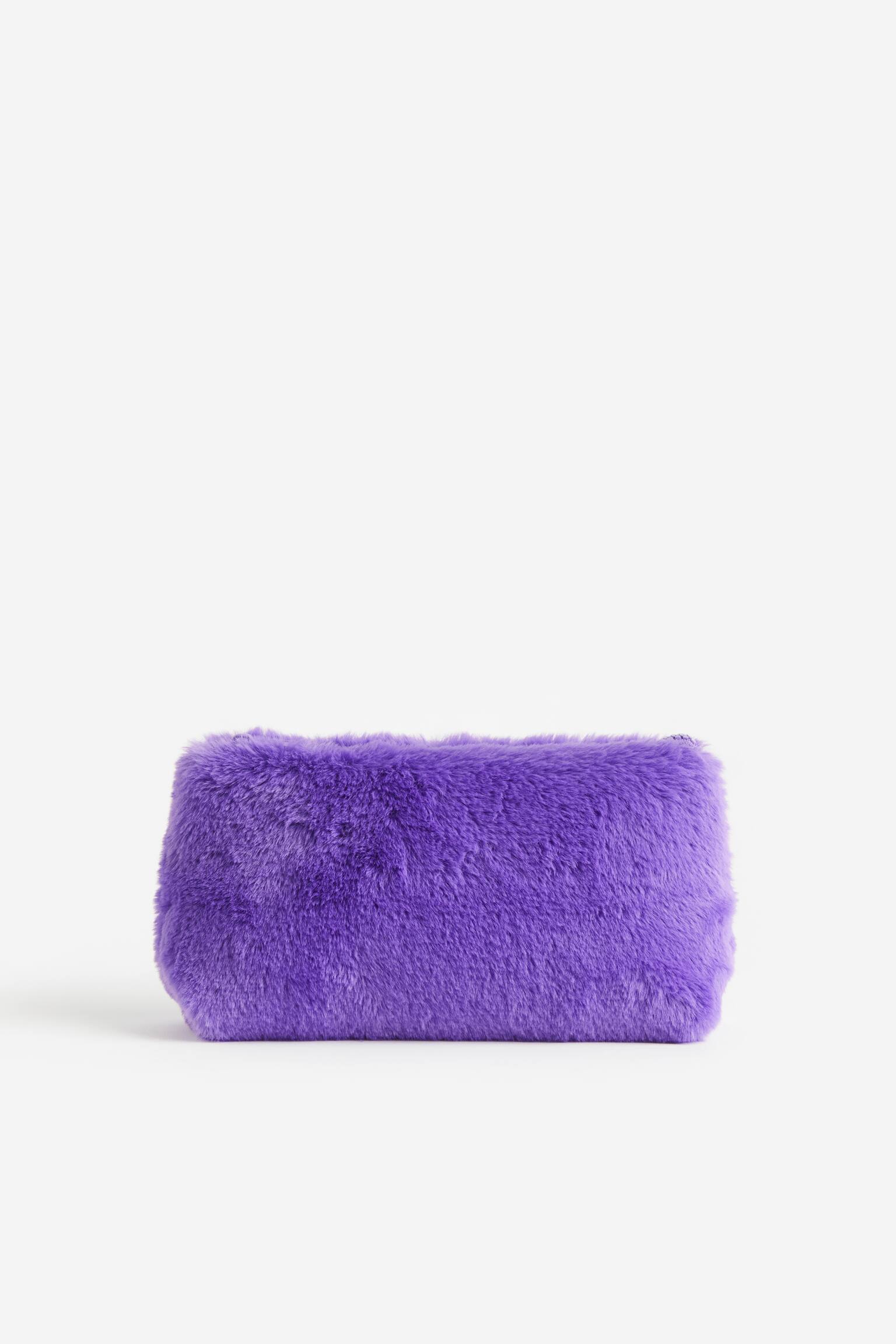 Fluffy Pencil Case - Purple - 1