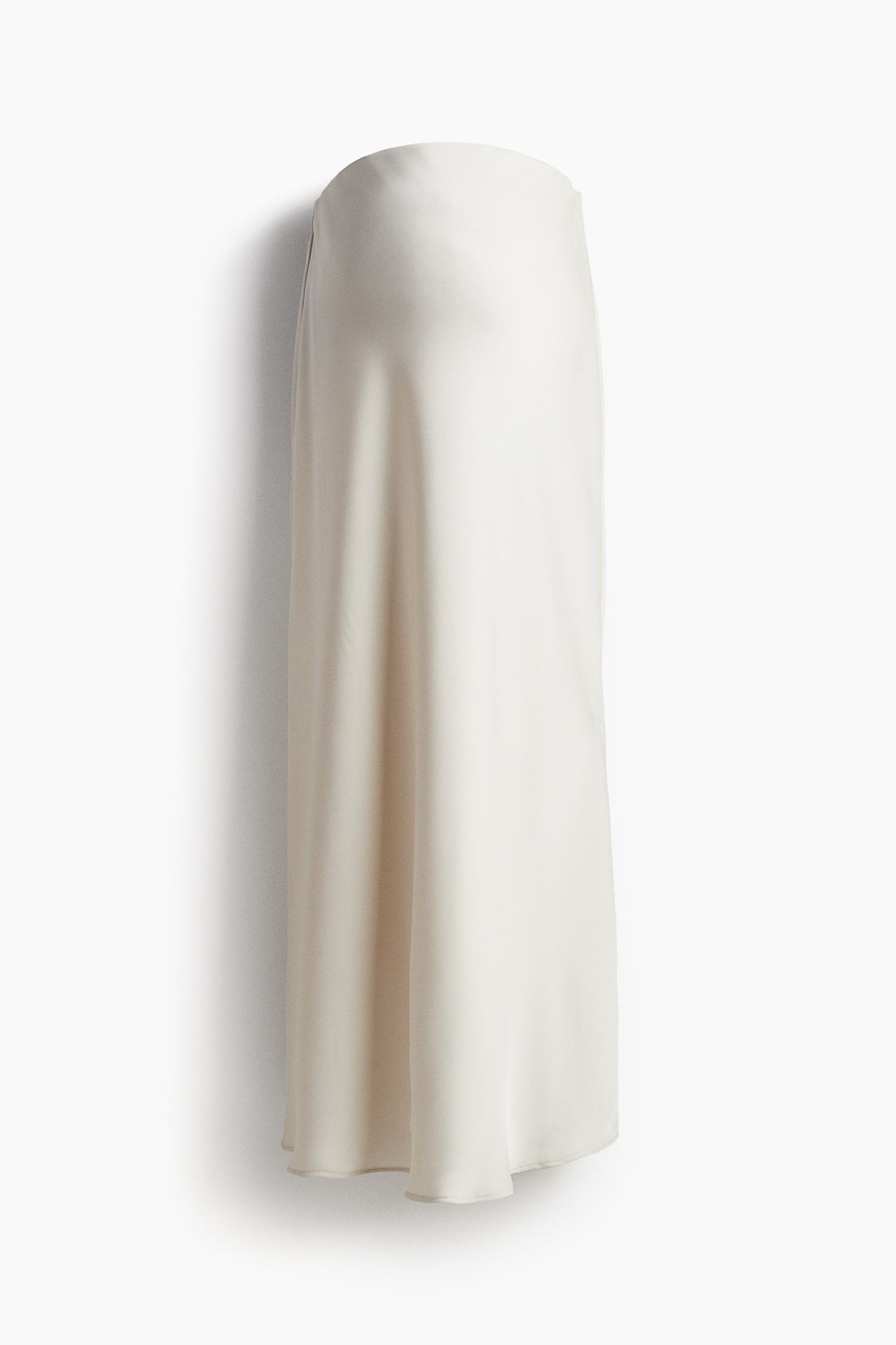 MAMA Satin Slip Skirt - Cream/Black - 2