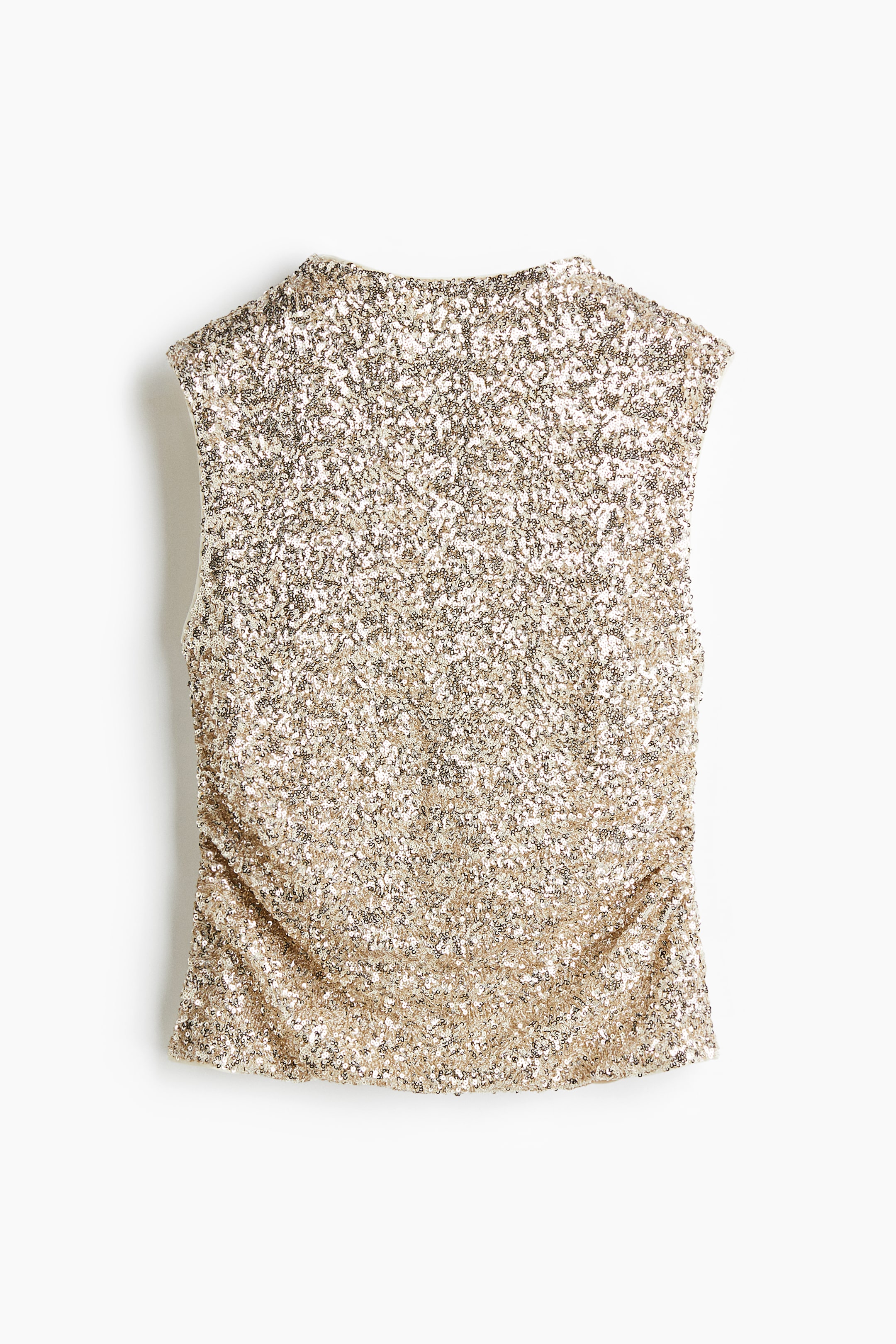 View larger image: Sequined Top - Gold-colored - Ladies | H&M US 5