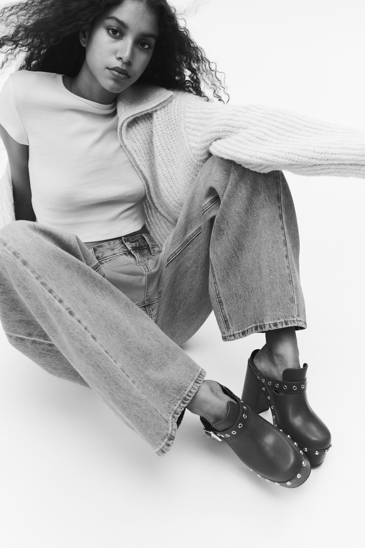 Barrel Regular Waist Jeans - Denimblauw/Donker denimblauw - 7