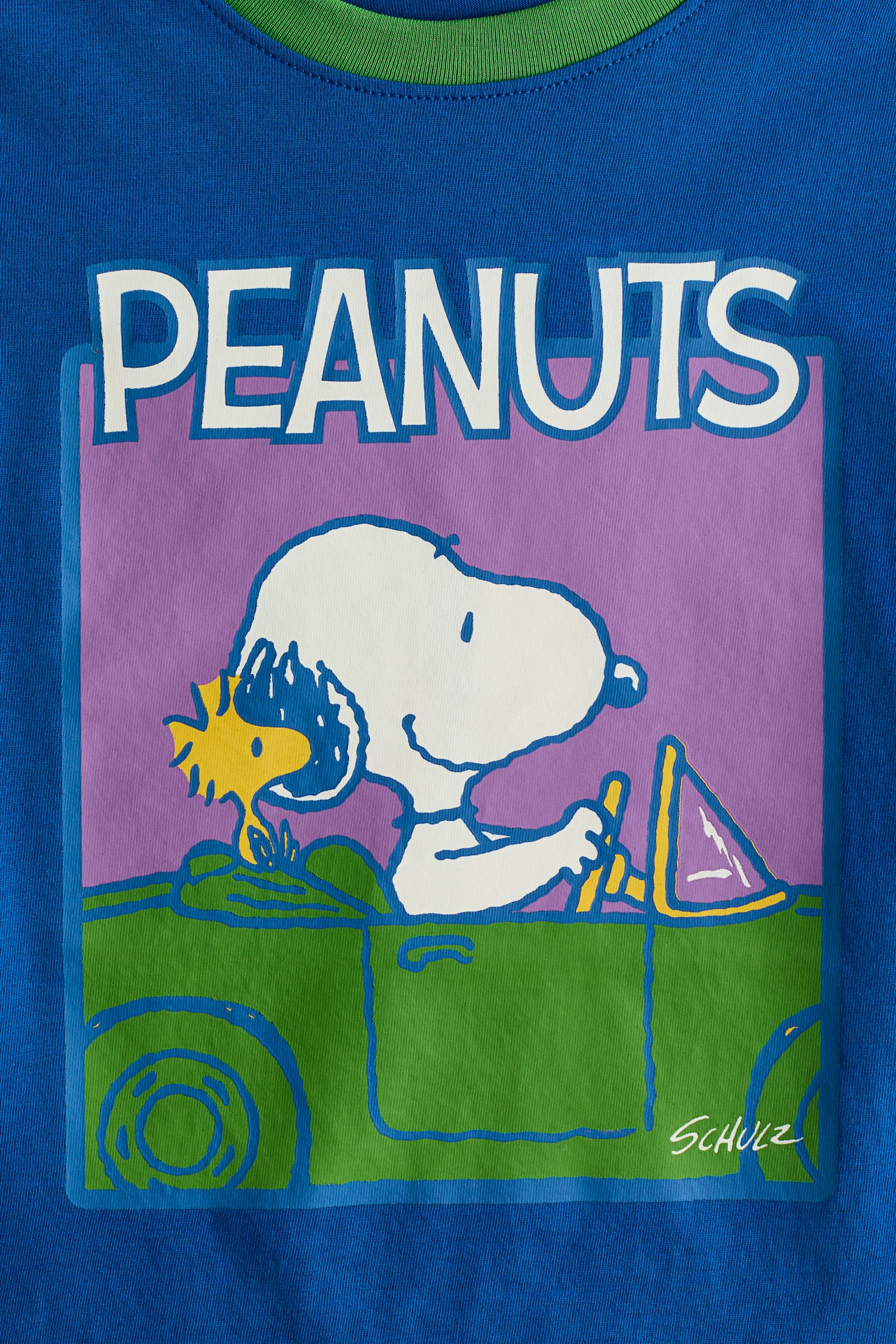 Áo thun in hình - Màu xanh dương sáng/Snoopy/Màu vàng/Snoopy/Màu xanh tím than/Snoopy/Màu kem/Snoopy - 3