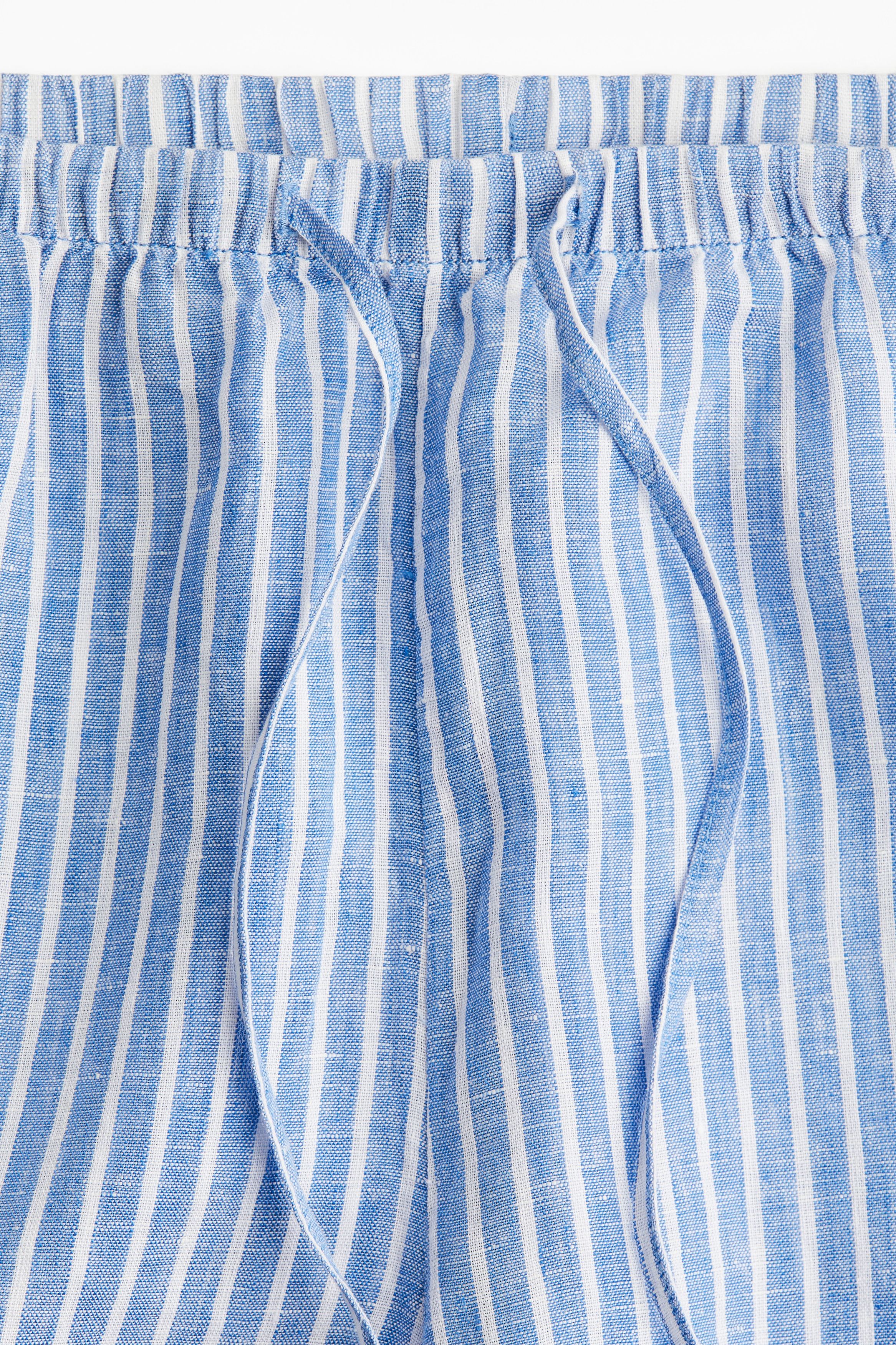 Linen drawstring shorts