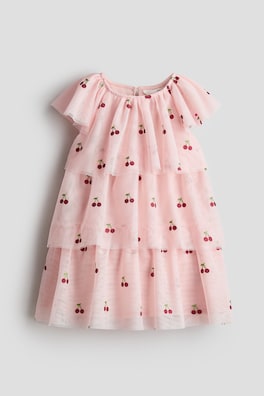 Glittery-print dress