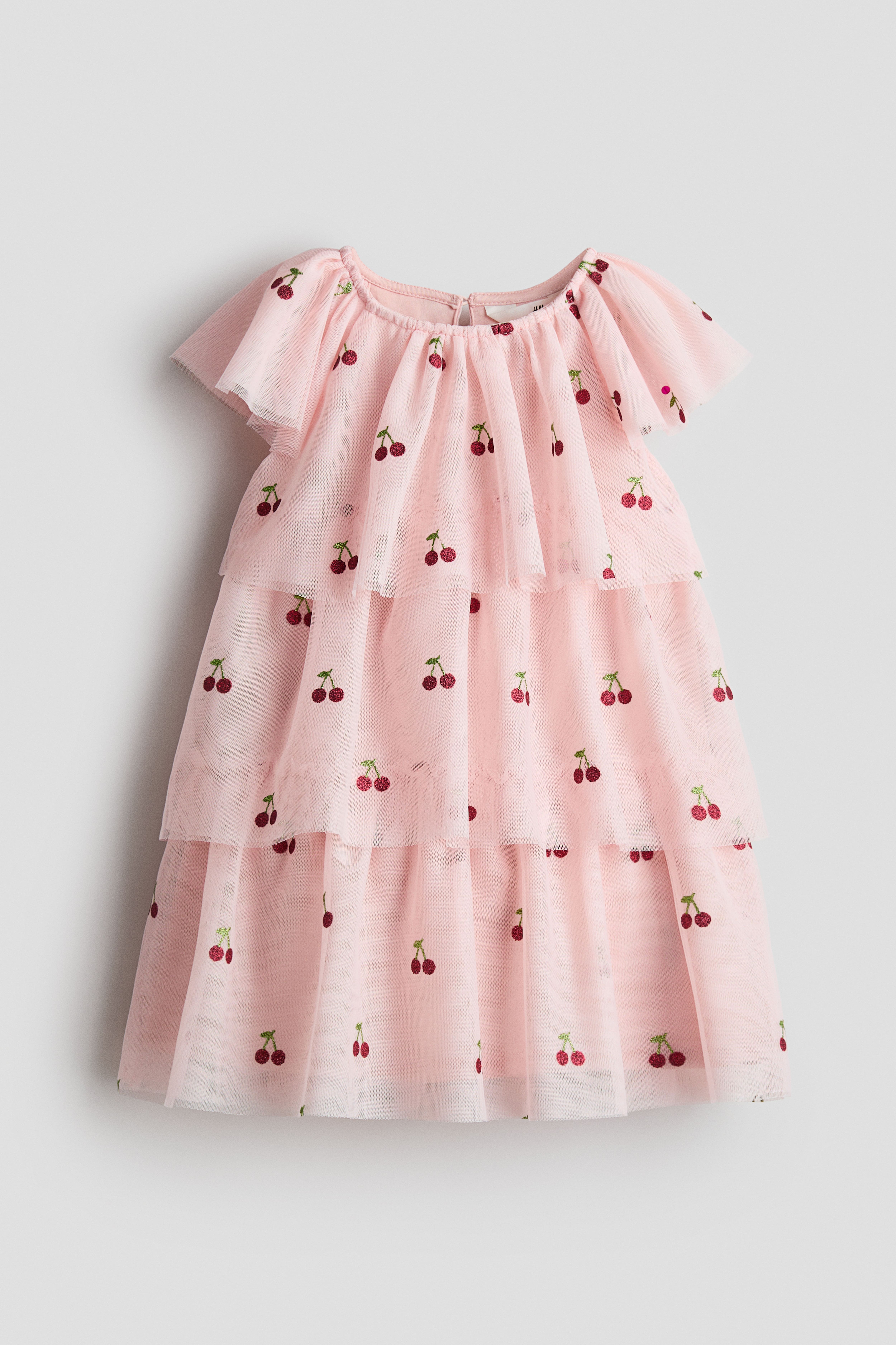 Glittery-Print Dress