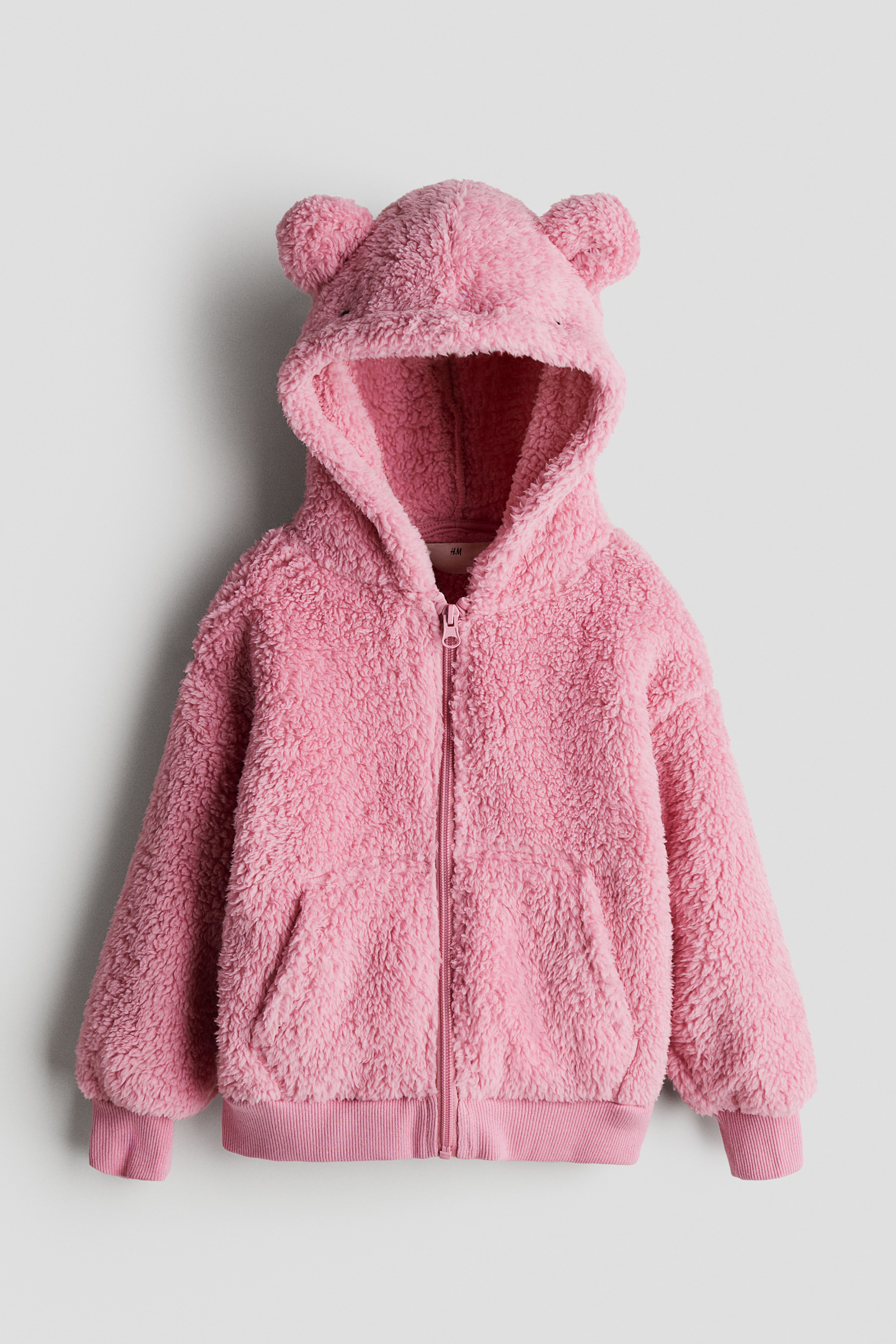 Teddy zip through hoodie Light pink Kids H M GB