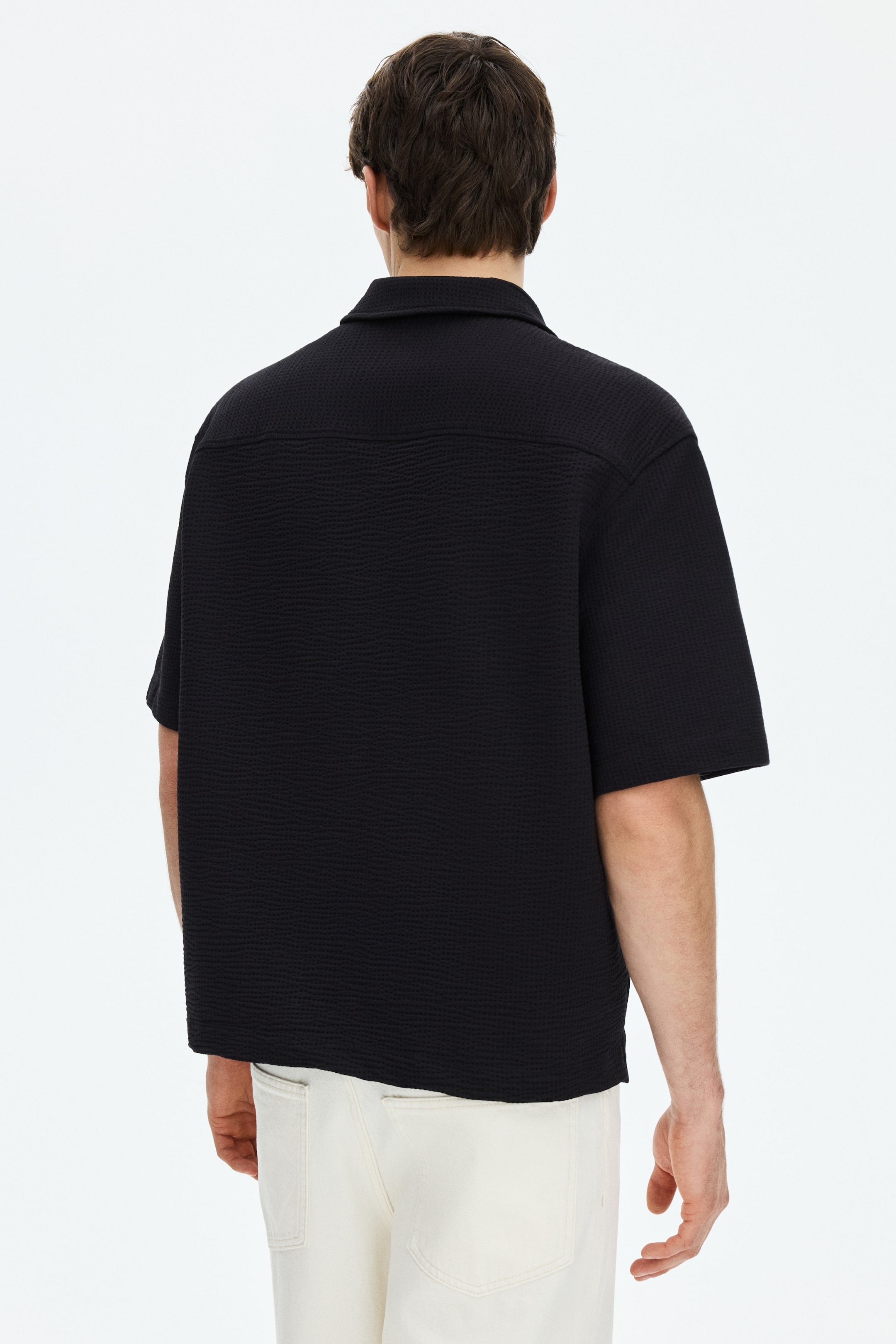 Relaxed-Fit Waffled Resort Shirt