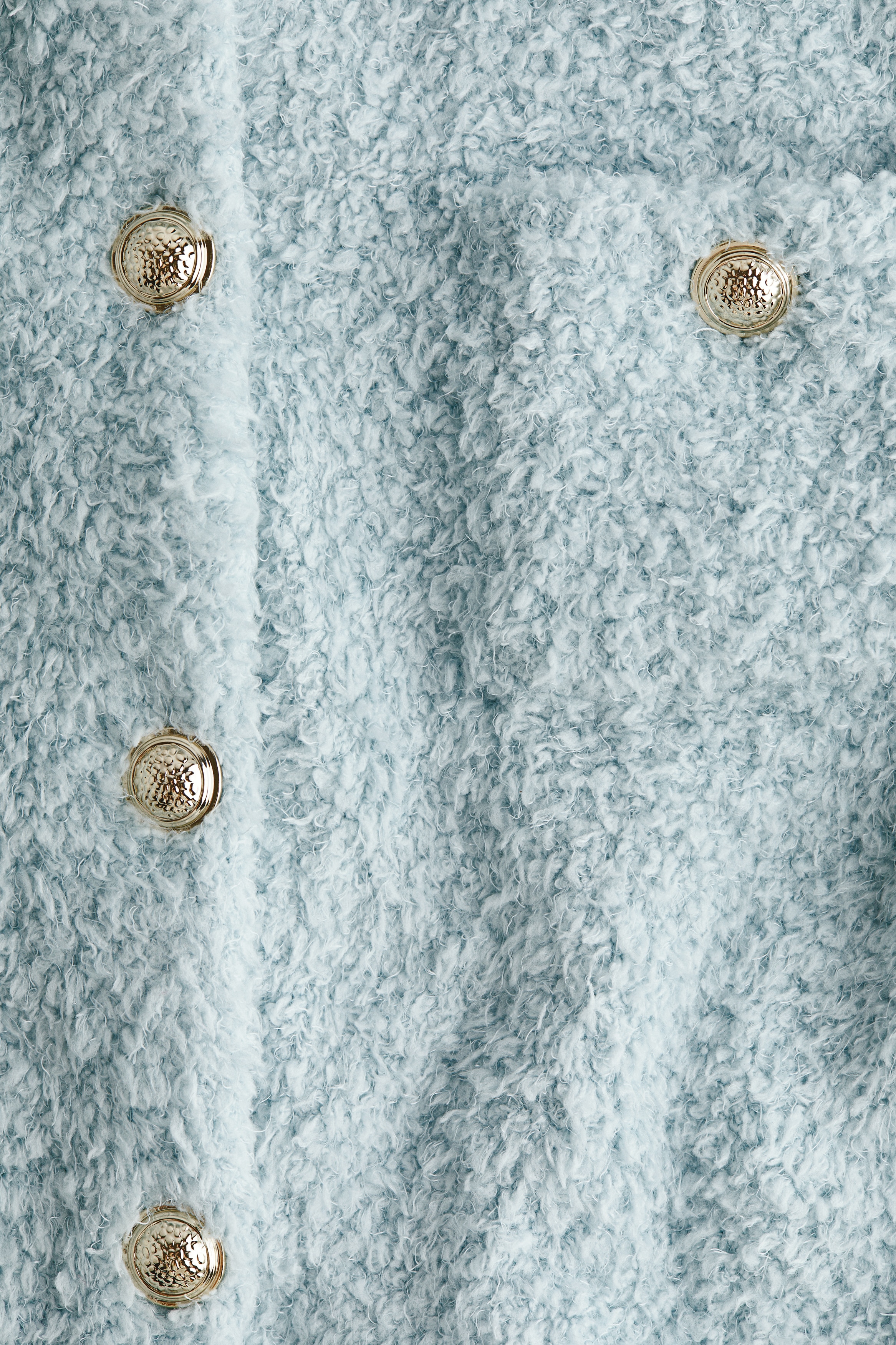 Short-sleeved teddy cardigan