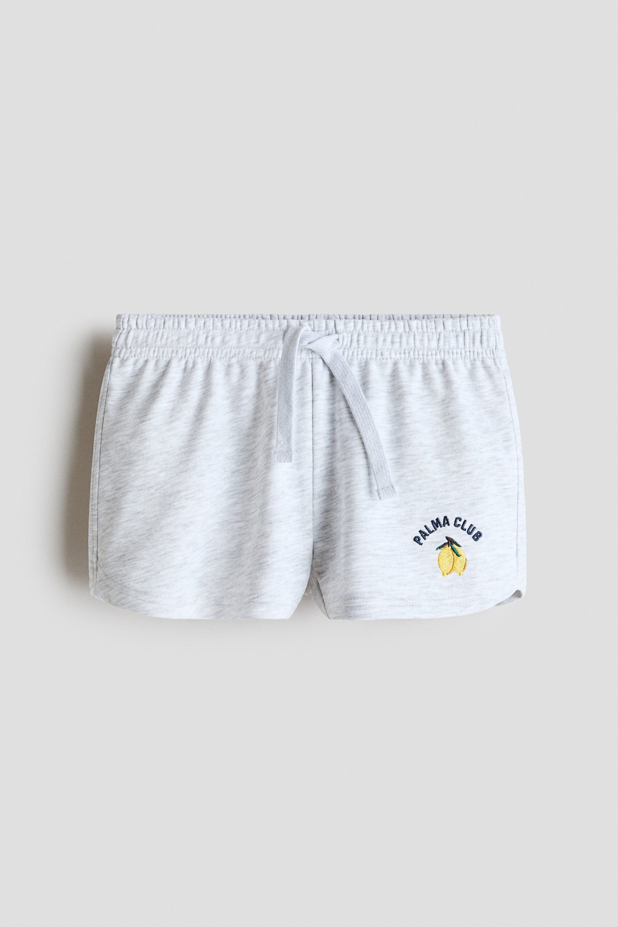 Ampliar la imagen: Shorts en french terry con diseño - Gris jaspeado claro/Palma Club - Kids | H&M MX 1