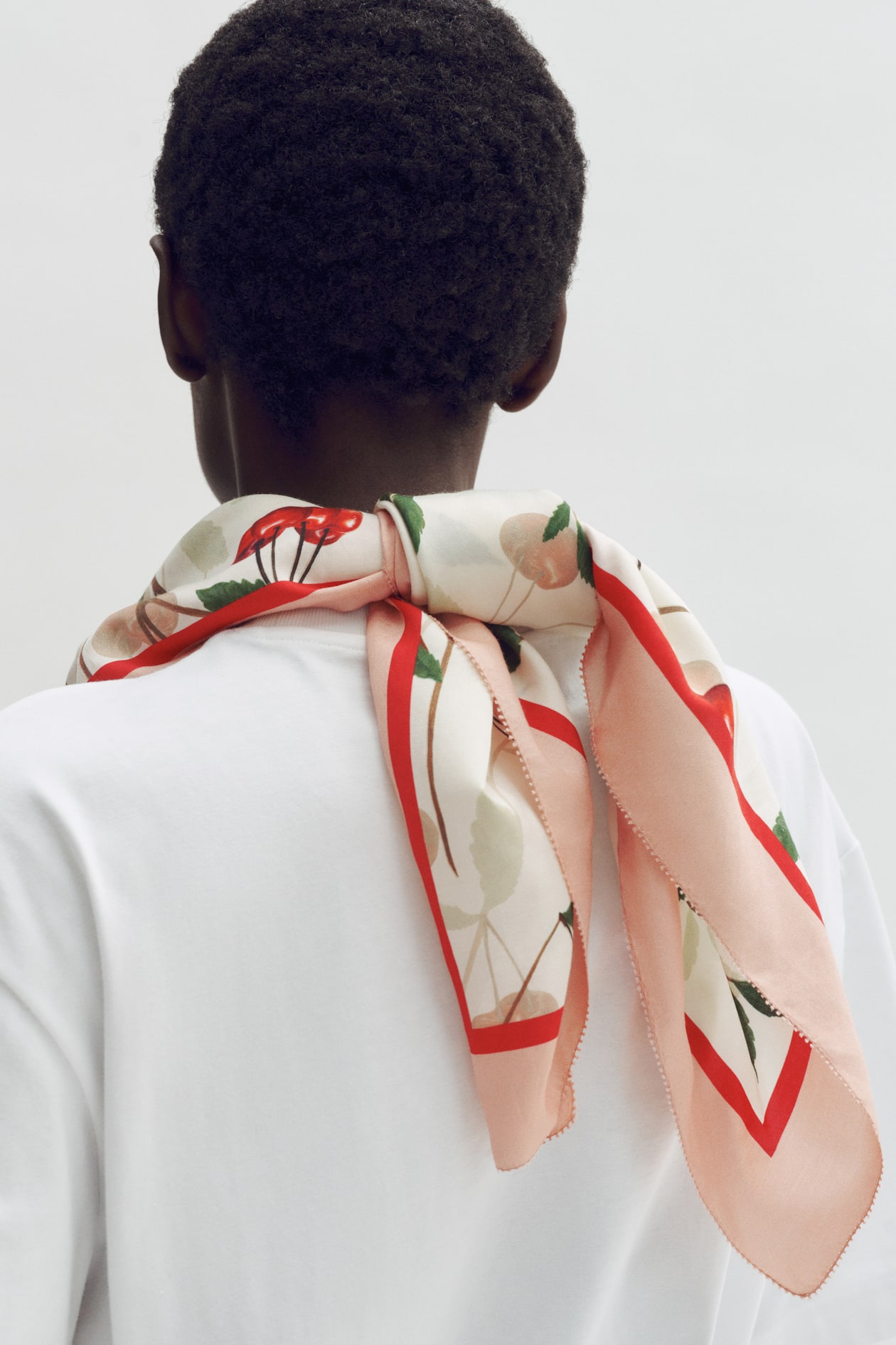 Cherry-Print Silk-Blend Scarf - image 5