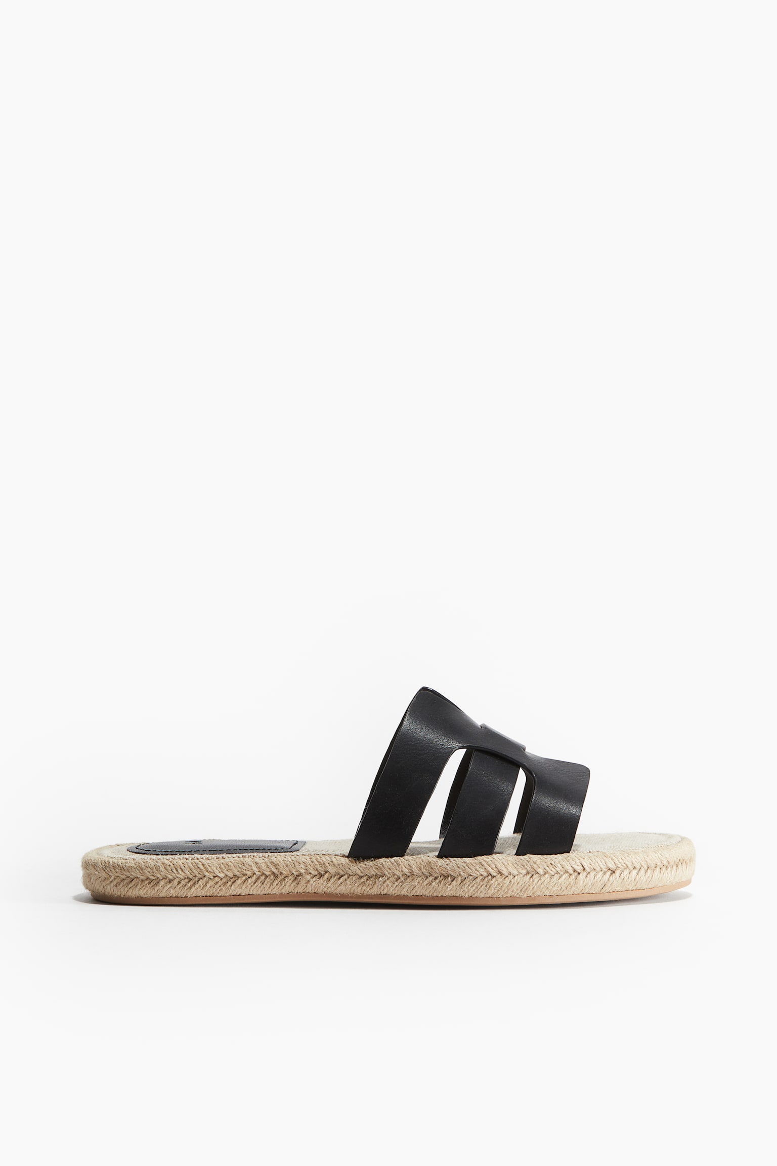 Espadrille Sandals - Black/Gold colour/Beige/Brown - 4