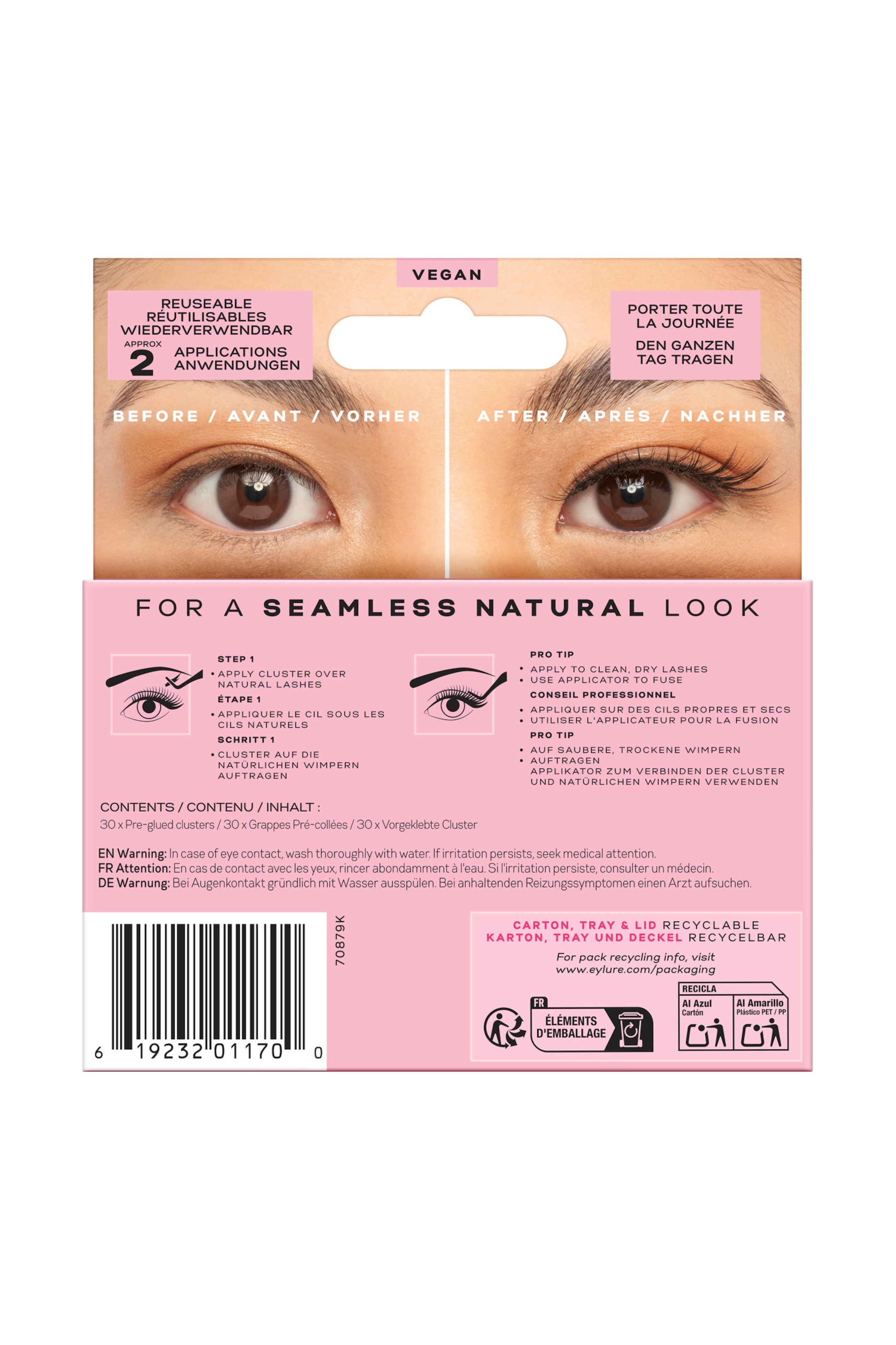 Visa större bild: Pre-glued Clusters Naturals - Naturals - Eylure - Beauty all | H&M SE 4