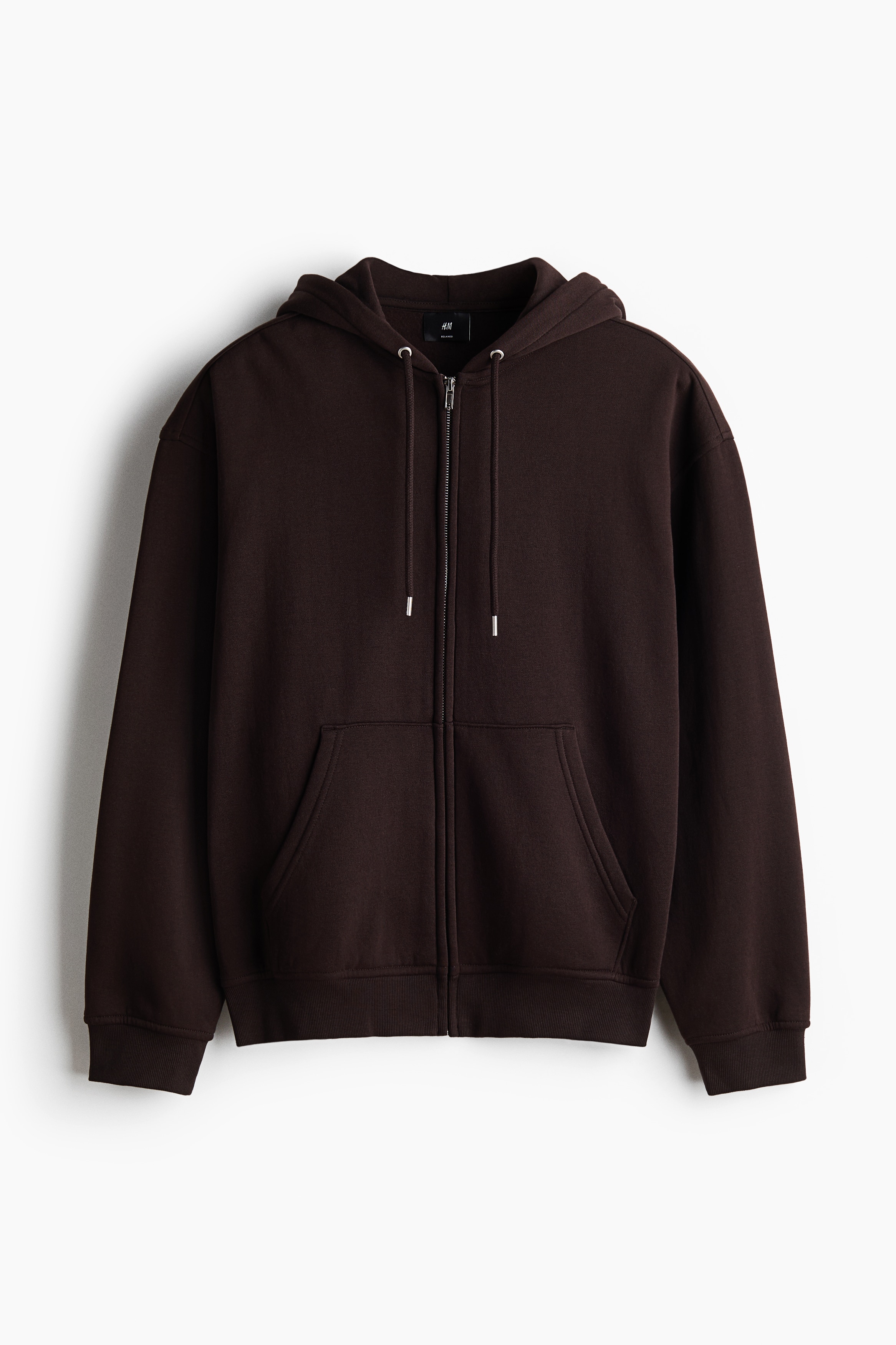 Hanorac Loose Fit cu fermoar - Dark brown/Negru/Gri-melanj/Gri-închis/Crem/Albastru-închis/Gri-închis/Mov-prună/Bej/Maro