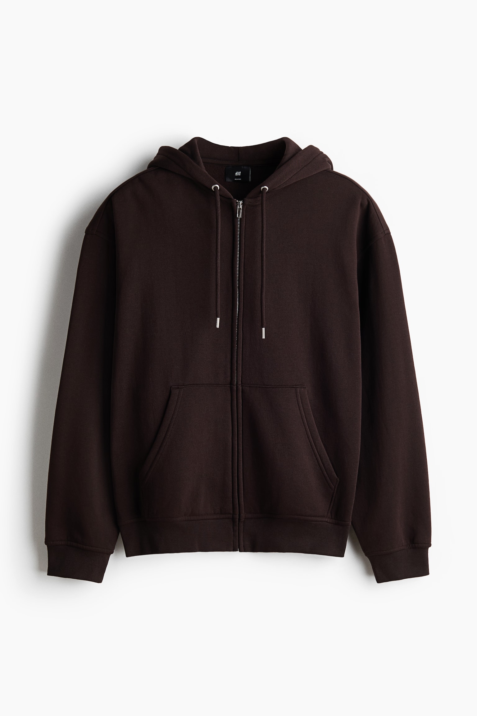 Bunda s kapucí Loose Fit - Dark brown/Černá/Šedý melír/Tmavě zelená khaki/Tmavě šedá/Tmavomodrá/Tmavě šedá/Švestková/Krémová - 1