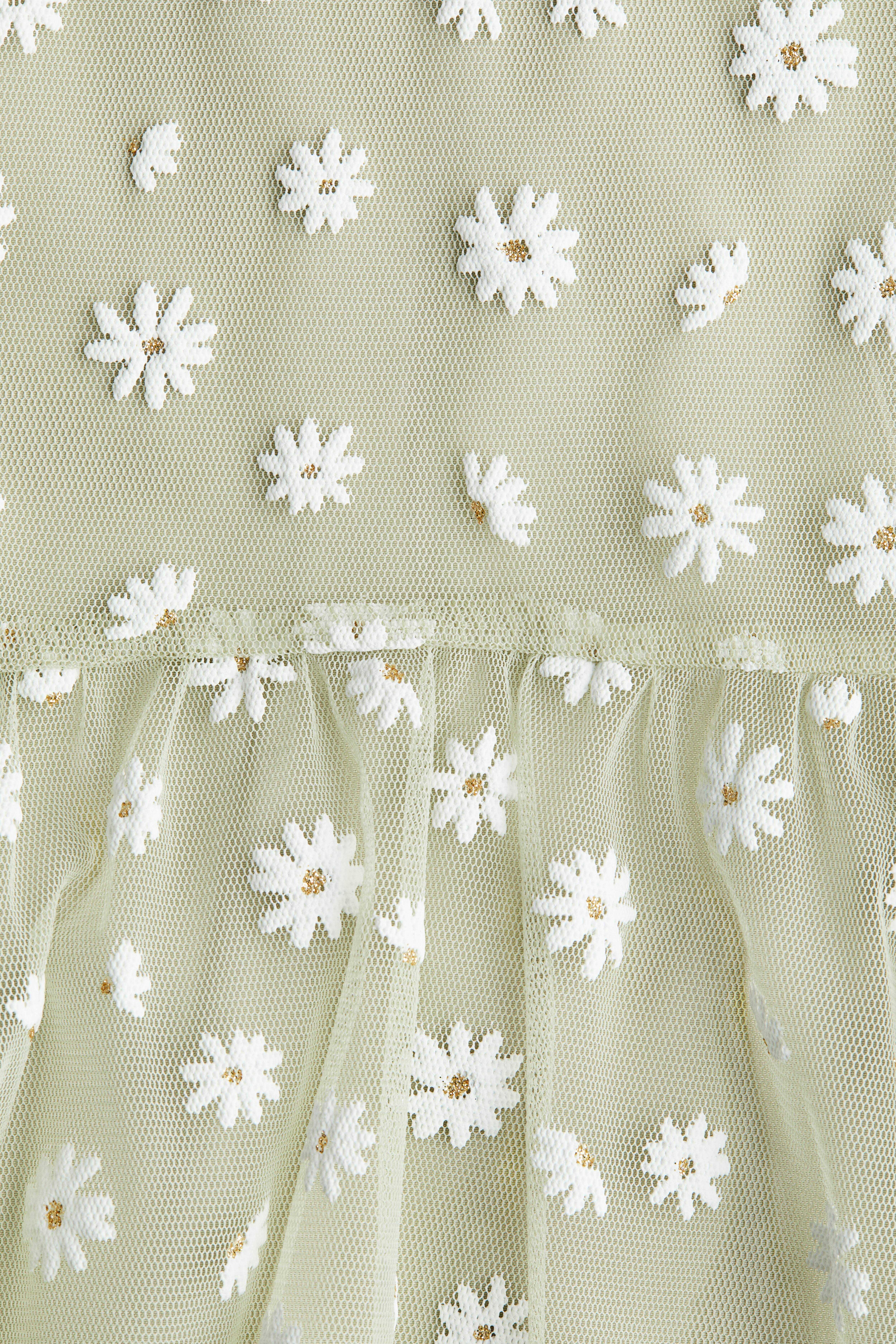 King & Priory Cravatta Verde Scuro Con Ricamo Girasole - Tessuto Intrecciato, Larghezza 7.5 Cm, Collezione Ricamata