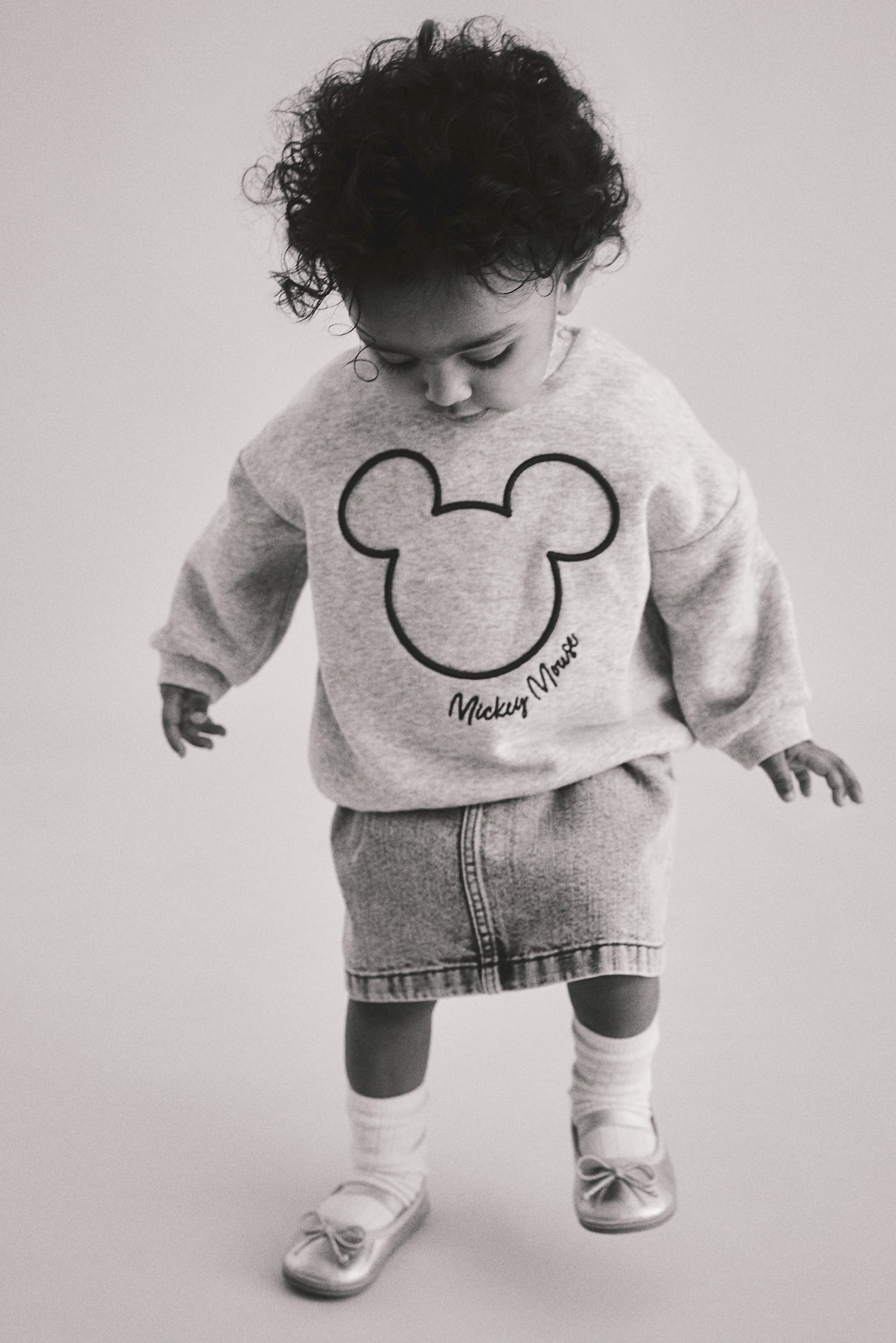 Crew-neck sweatshirt - Light grey marl/Mickey Mouse/White/Mickey Mouse/Beige/Snoopy/White/Miffy - 5