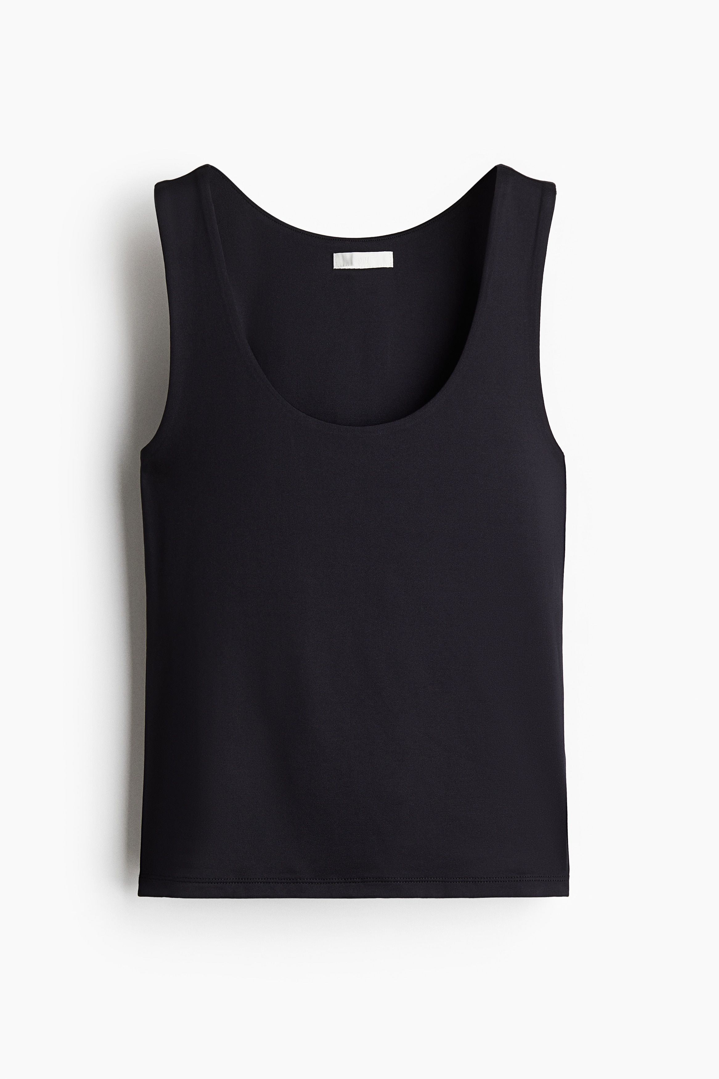 Microfibre vest top - Black/Dark brown