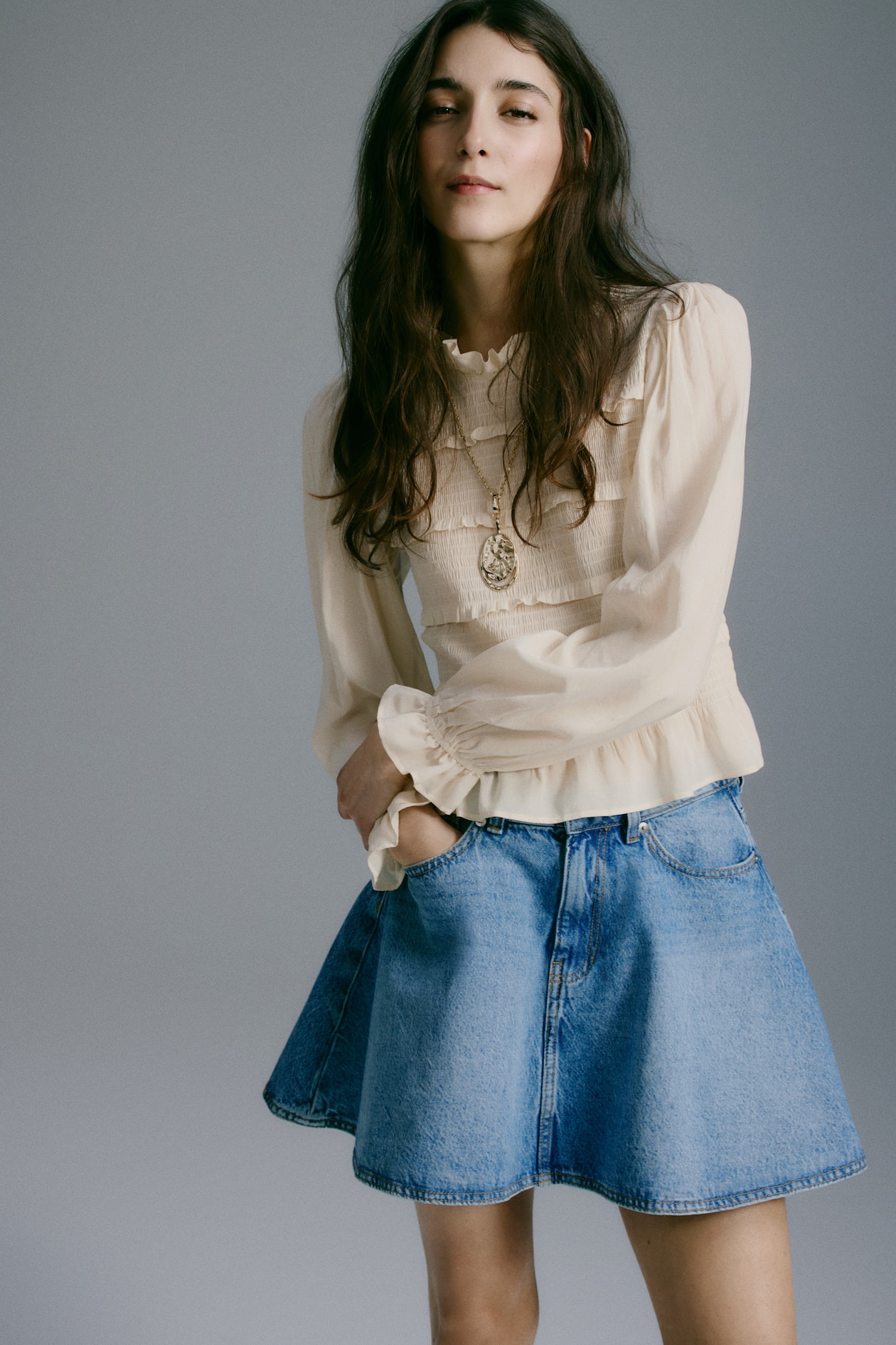 Smocked-Bodice Top - image 4
