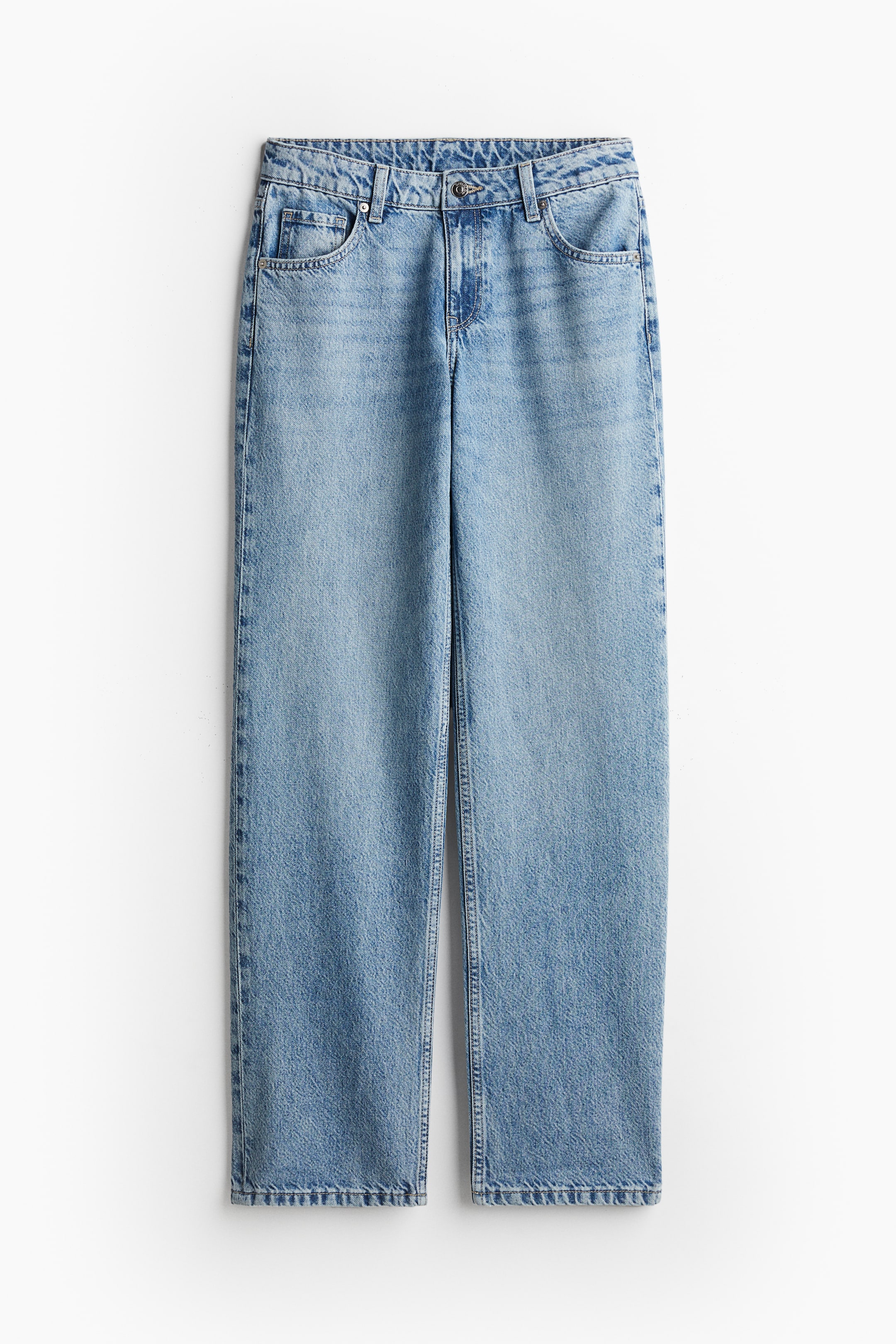 Straight Regular Jeans - Light denim blue - Ladies | H&M GB 6