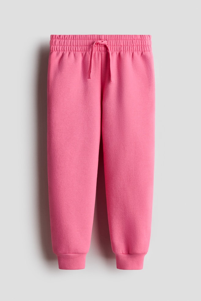 Brushed-inside joggers - Bright pink/Dark grey/Hearts/Pink/White/Hearts/White/Hearts/White/Hearts/Light beige/Light pink/Cherries/Pink/Hearts/Powder pink/Heather purple/Hearts/Light purple/Beige/Leopard print - 1