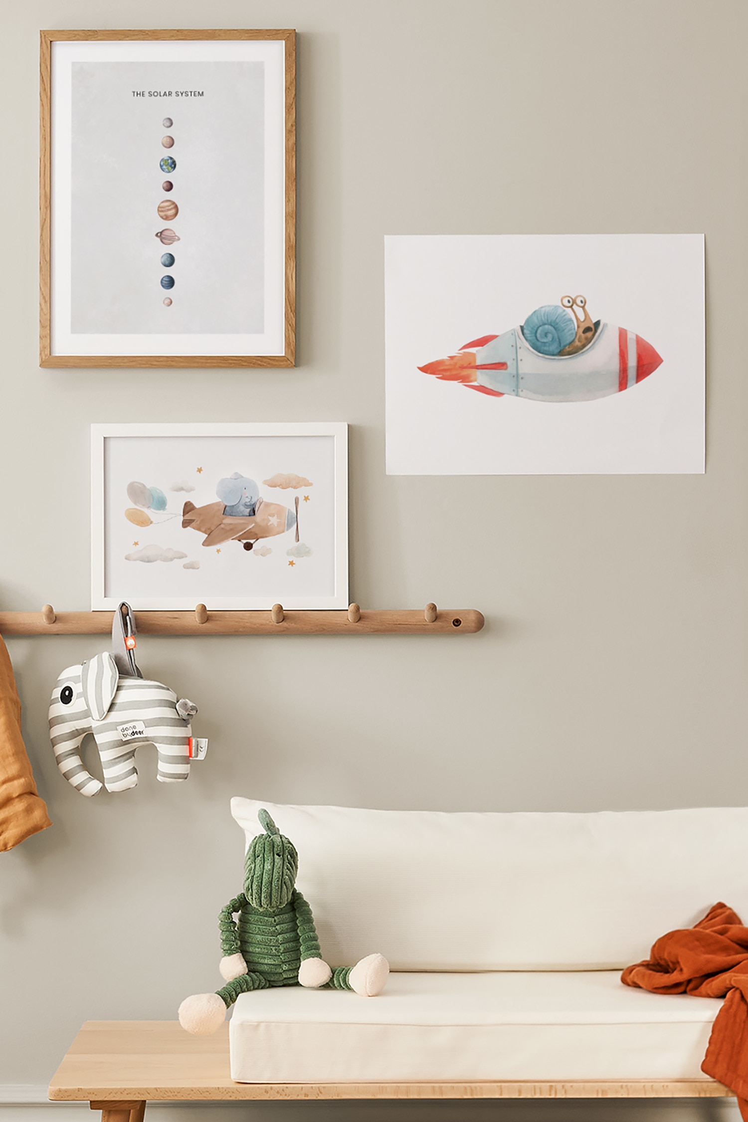 Speedy Snail Plakat - Niebieski/czerwony/biały