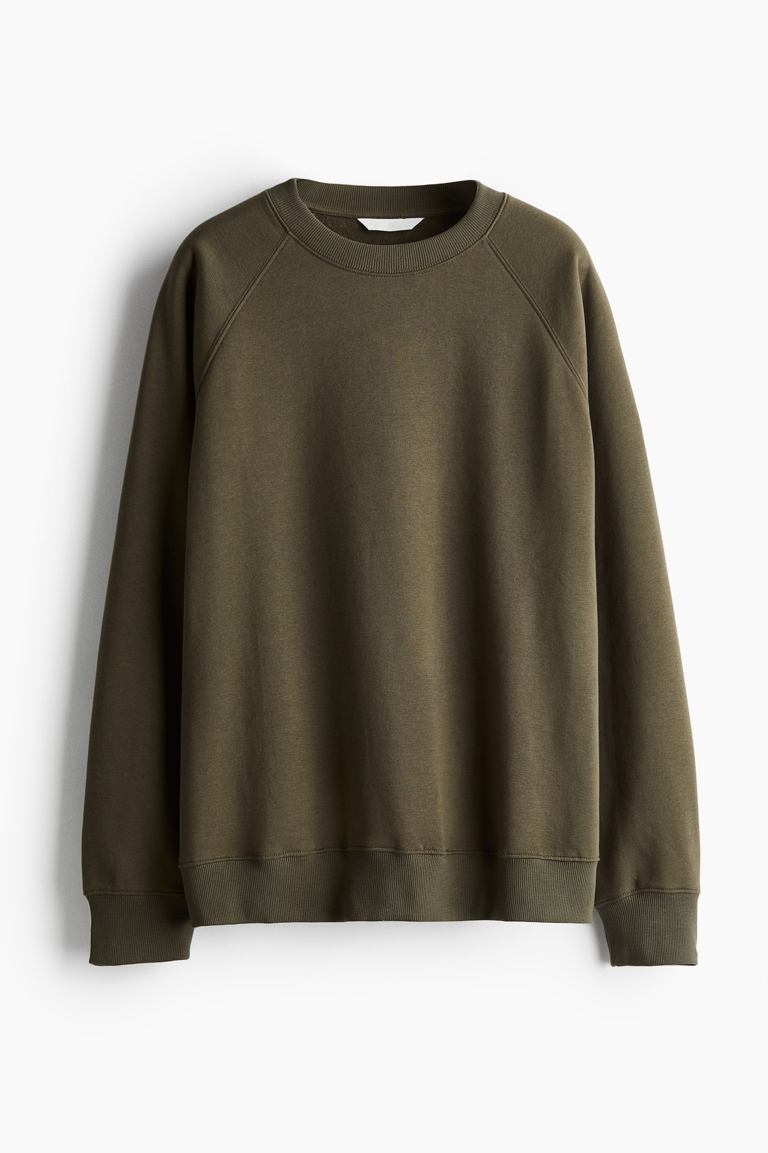 Sweatshirt - Dark khaki green/Black/Light grey marl/White - 2