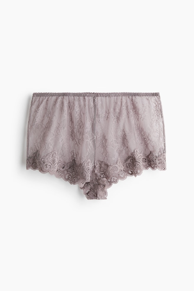 Kanten slip - Shortie - Heidepaars - 1