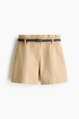 Twillshorts med skärp