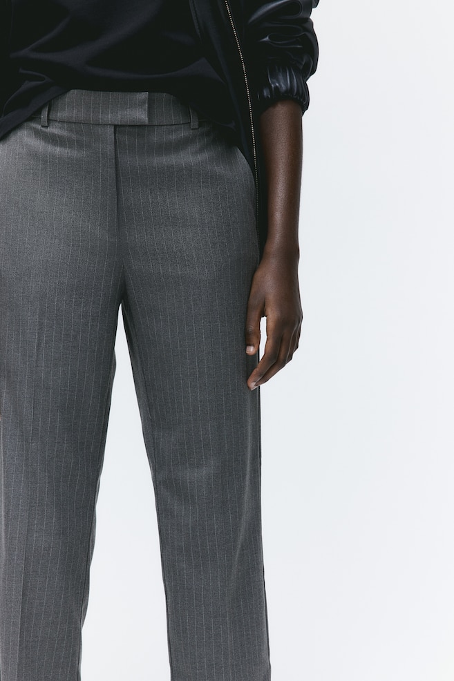 Slim twill trousers - Dark grey/Pinstriped/Black/Grey/Red - 6