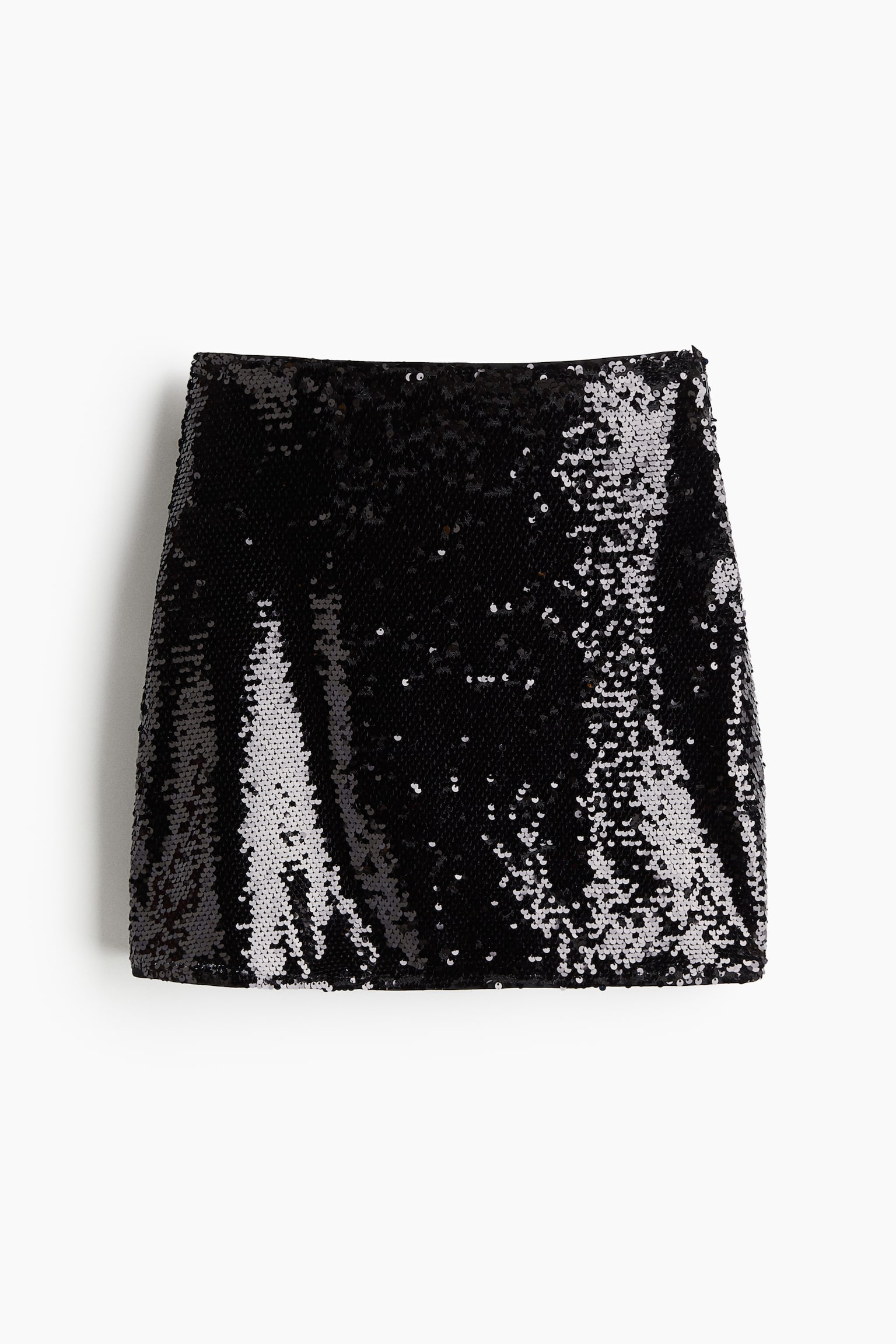 Sequin Mini Skirt - Black - 2