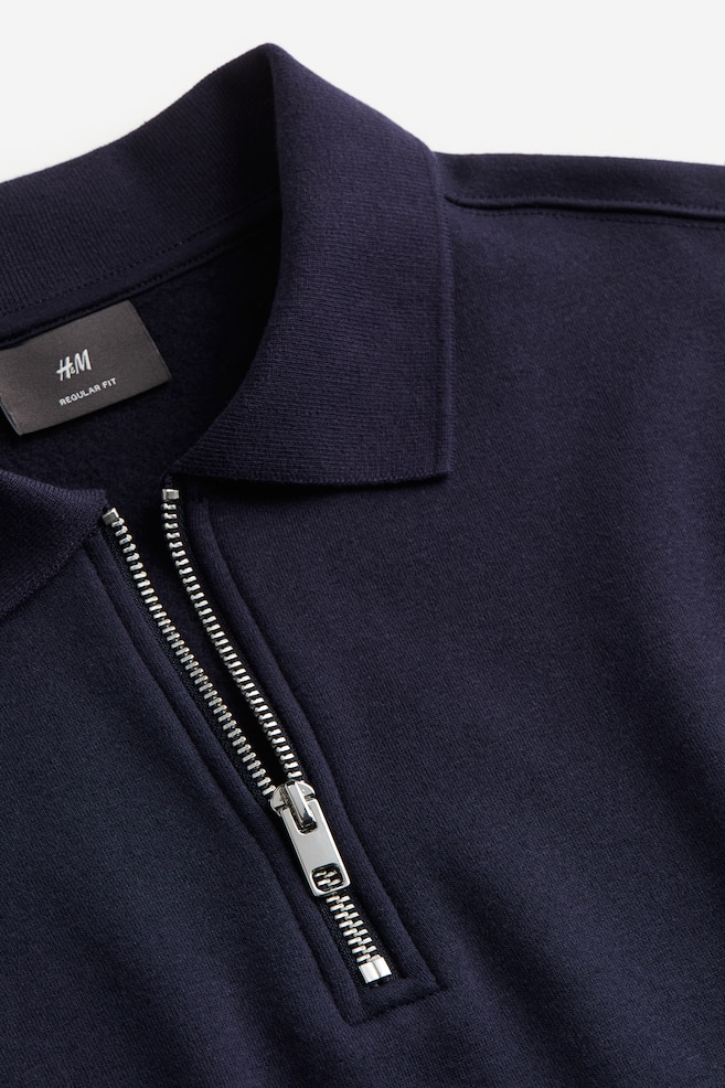 Poloshirt Regular Fit - Marineblau/Braun - 5