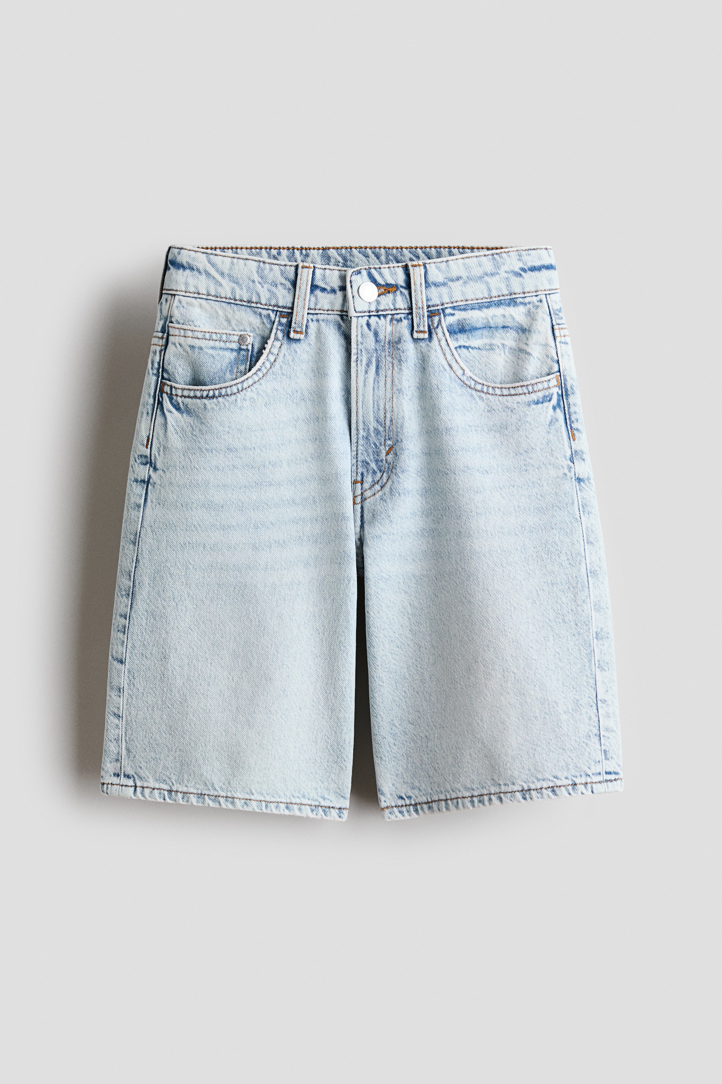 Baggy Fit Denim shorts - Light denim blue/Denim blue/Light denim blue/Dark grey/Dark denim grey