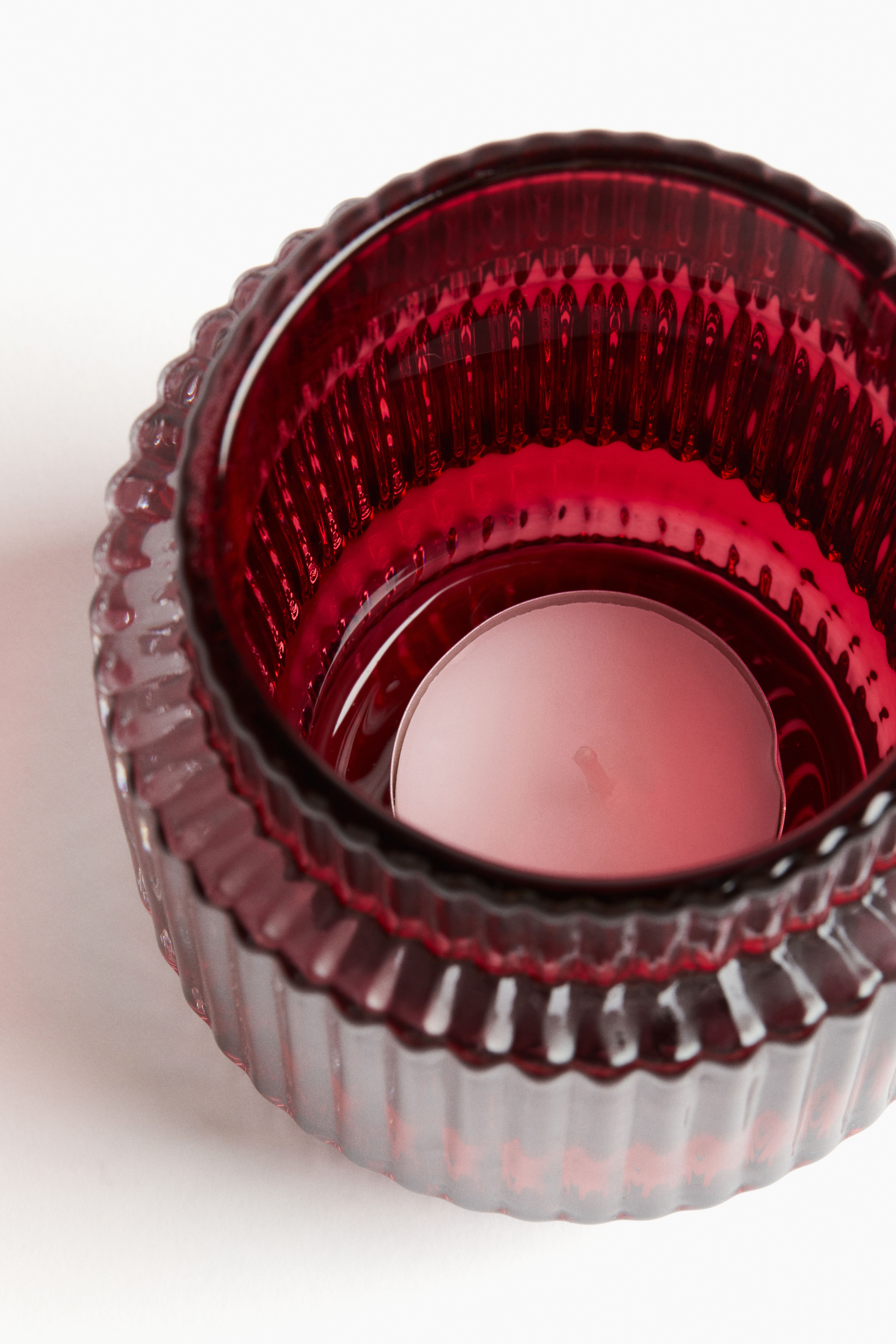 Glass Candle Holder 