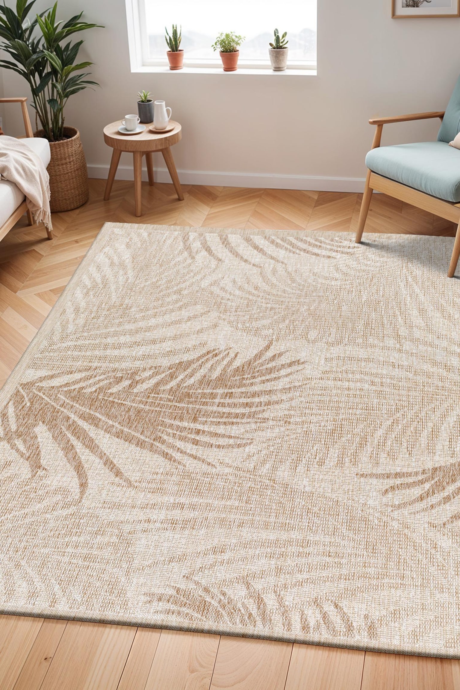 Vanessa In- /outdoor Jute-look Area Rug - Beige, Ivory - 2