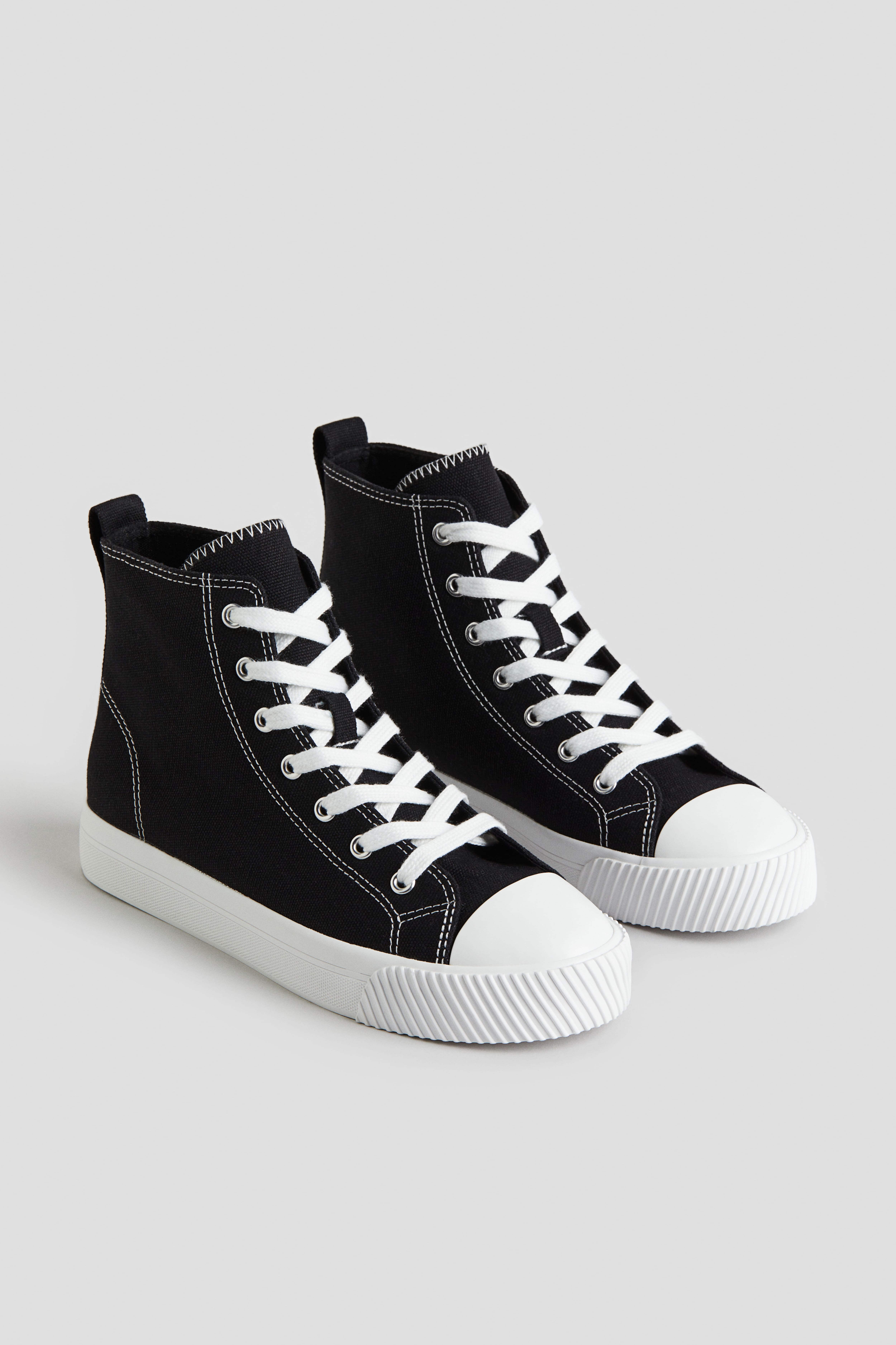 Cotton canvas hi tops