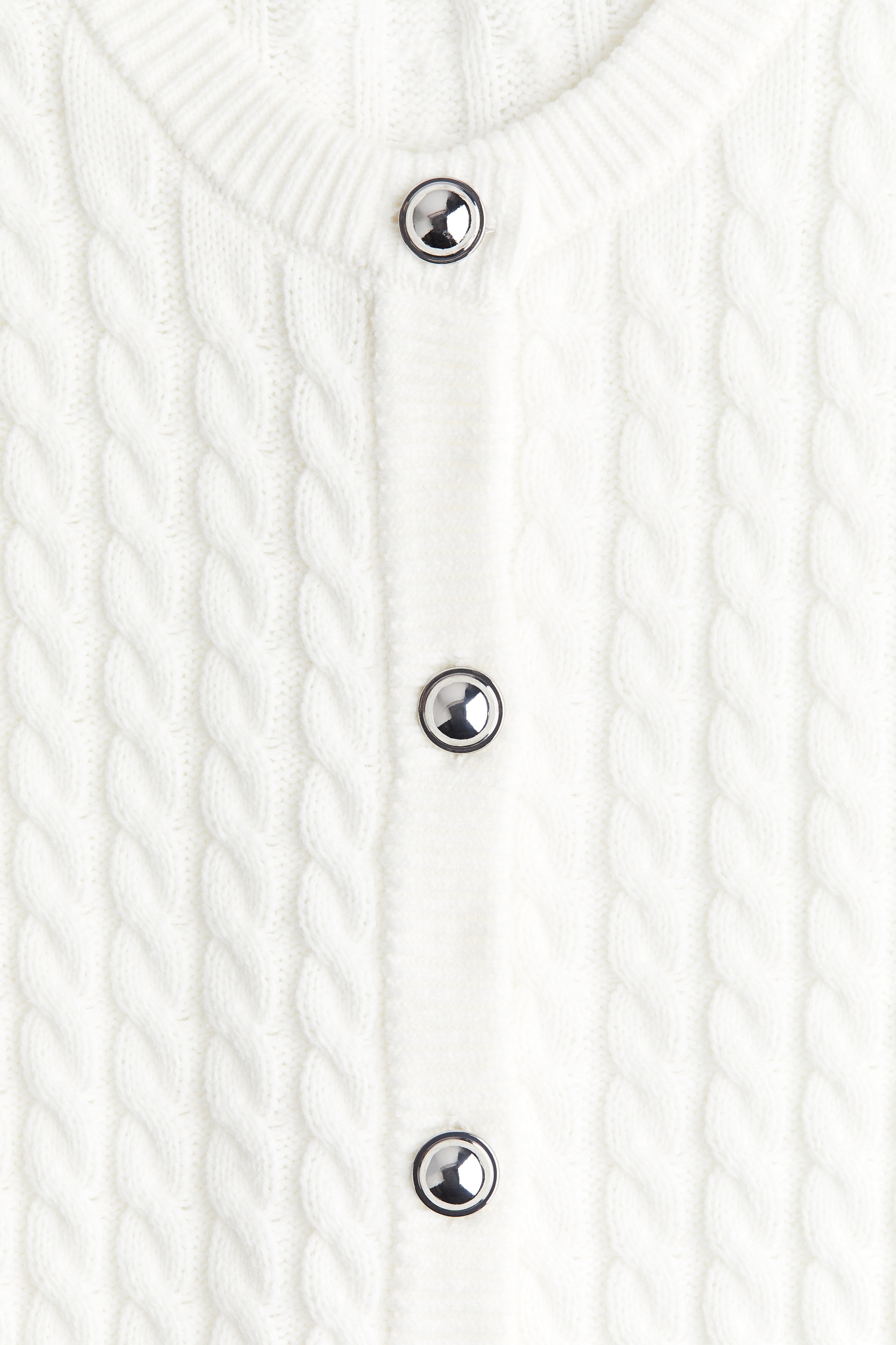 Cable-knit cardigan