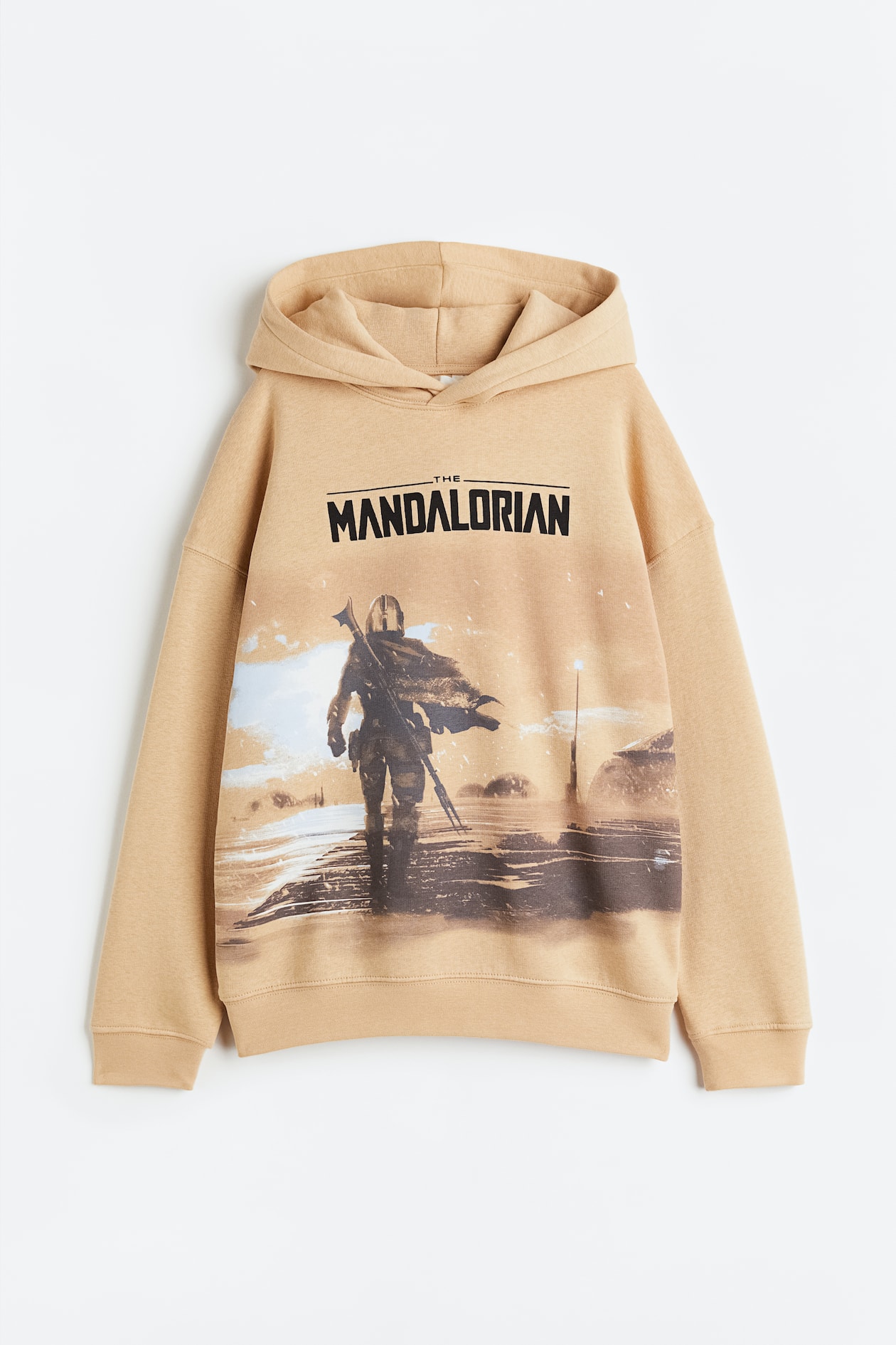Oversized printed hoodie Beige/Star Wars Kids H&M IN