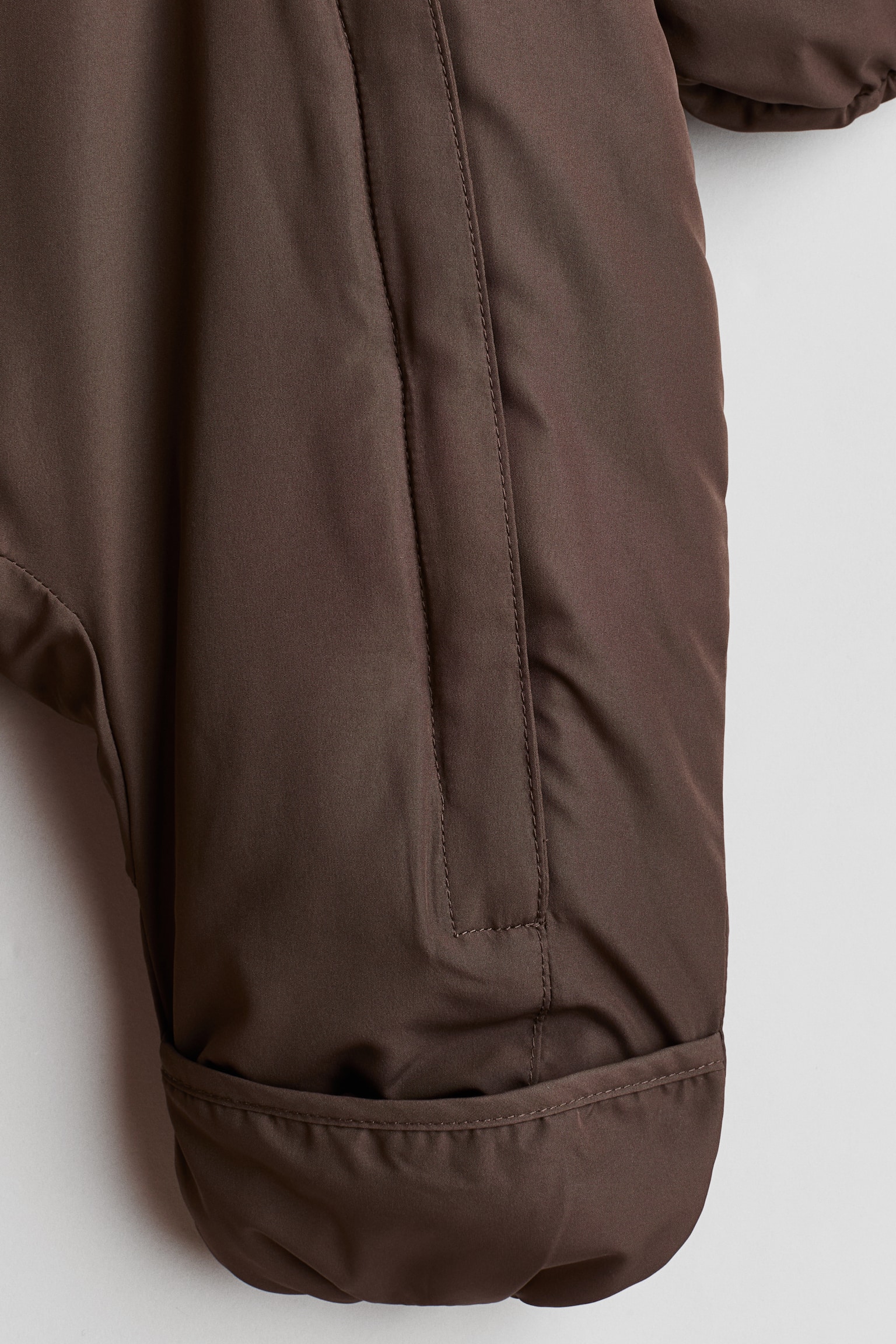 Детский комбинезон H&M Teddy-Fleece-Lined Snowsuit, цвет: Коричневый / Белый — фото 2