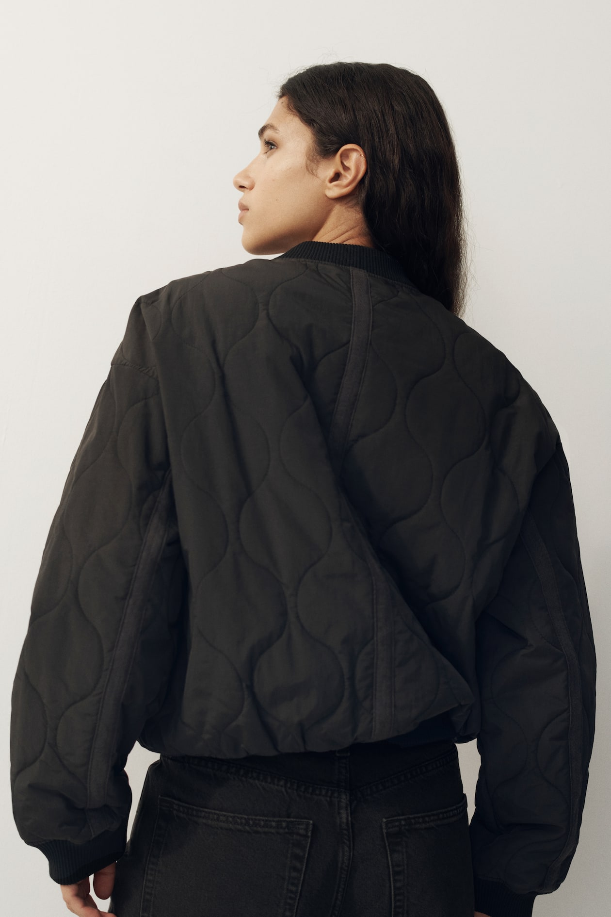 Quilted Bomber Jacket - image 3