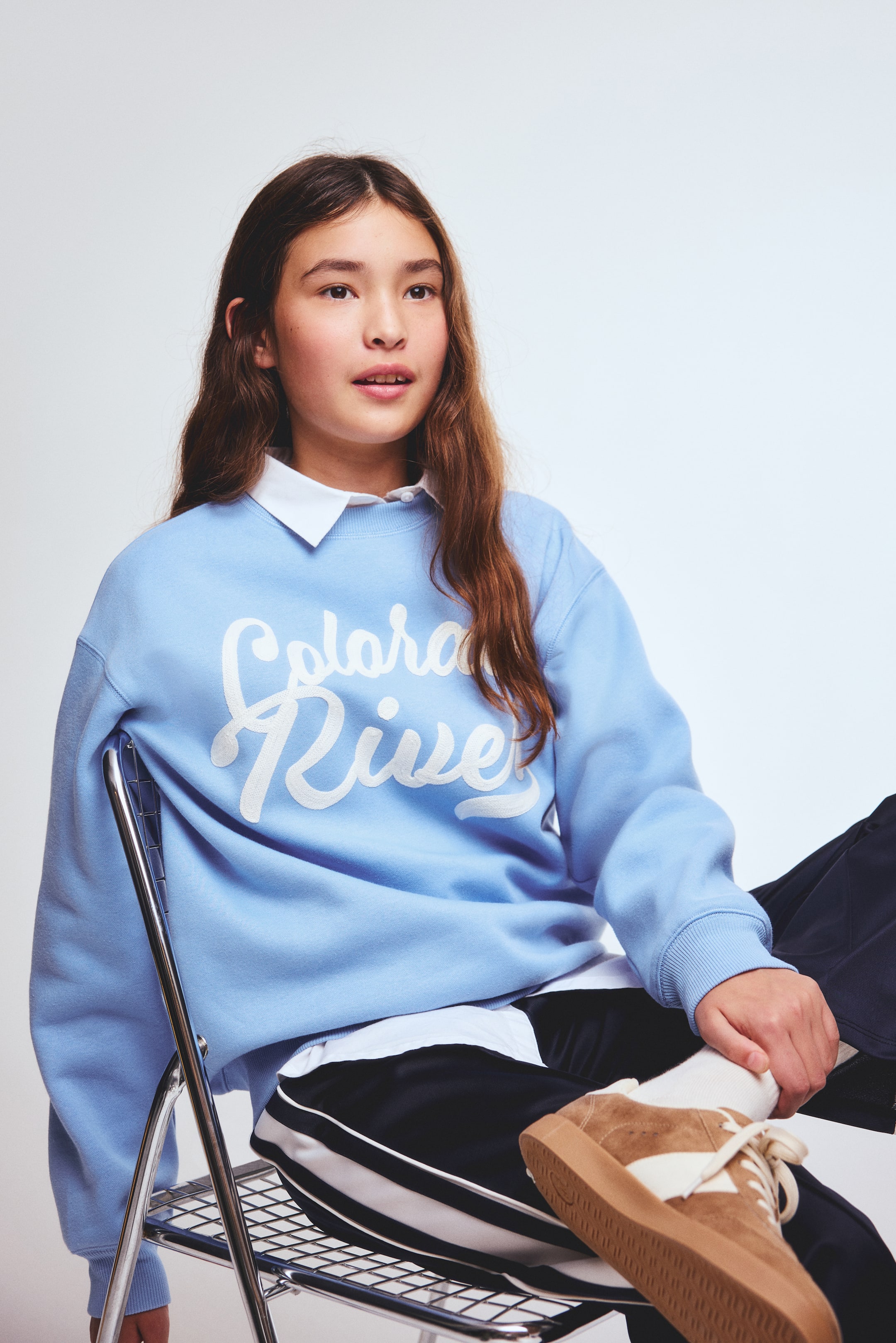Ver imagem maior: Sweatshirt com motivo - Azul/Colorado - CRIANÇA | H&M PT 1