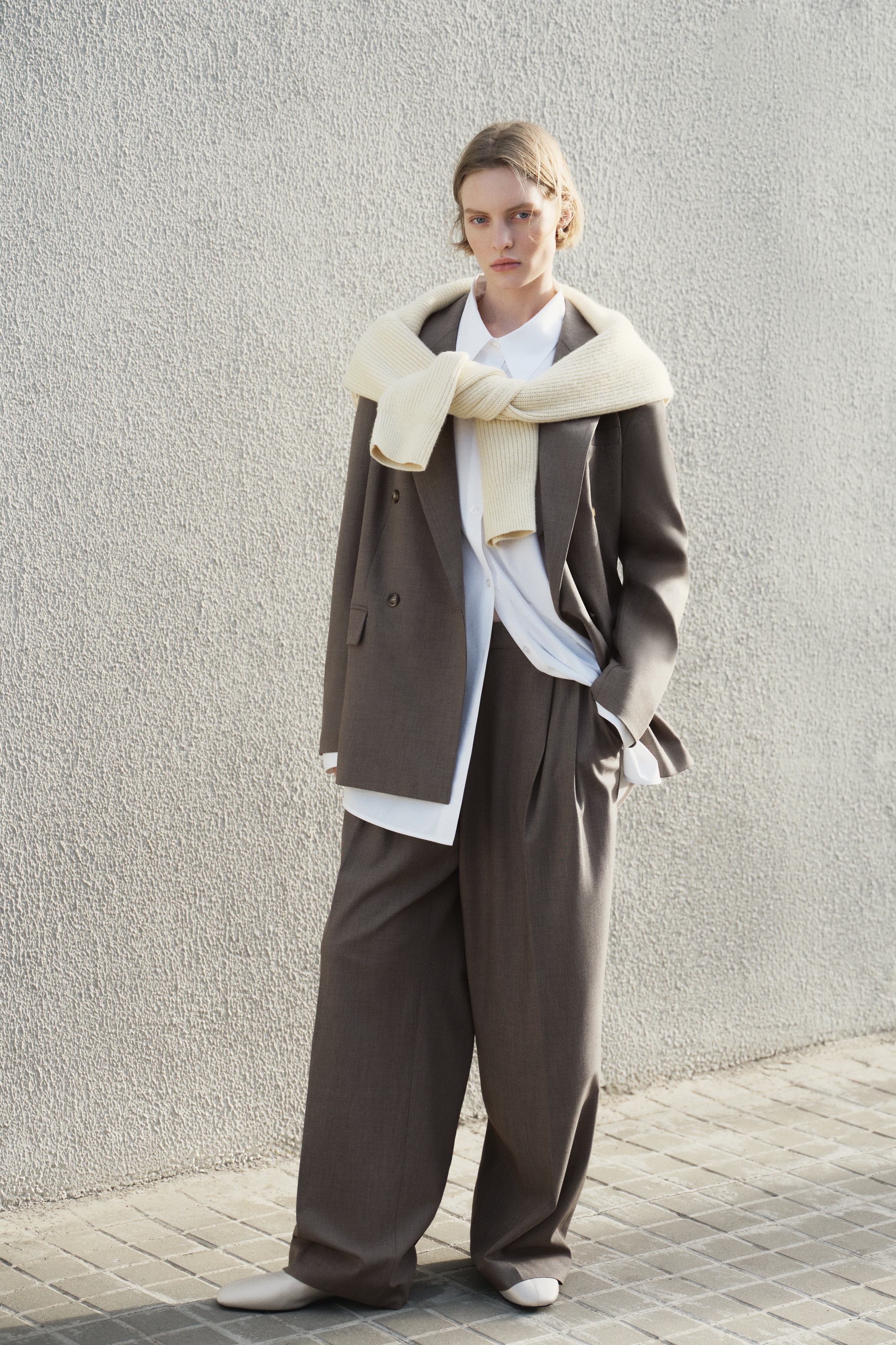 Elegante Hose - Dunkles Graubraun