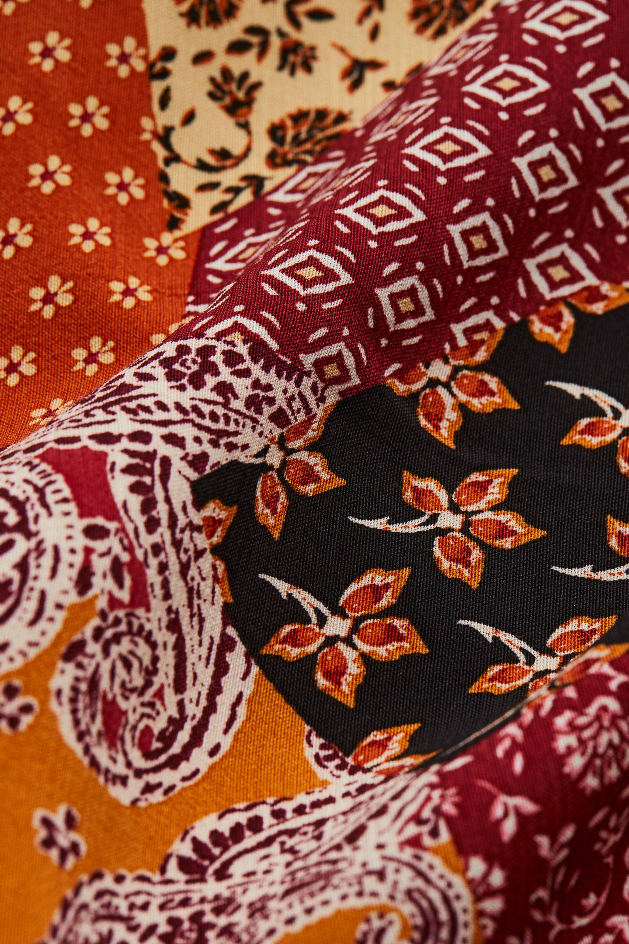 Agrandir l'image: Jupe à motif - Marron/color block - FEMME | H&M FR 2