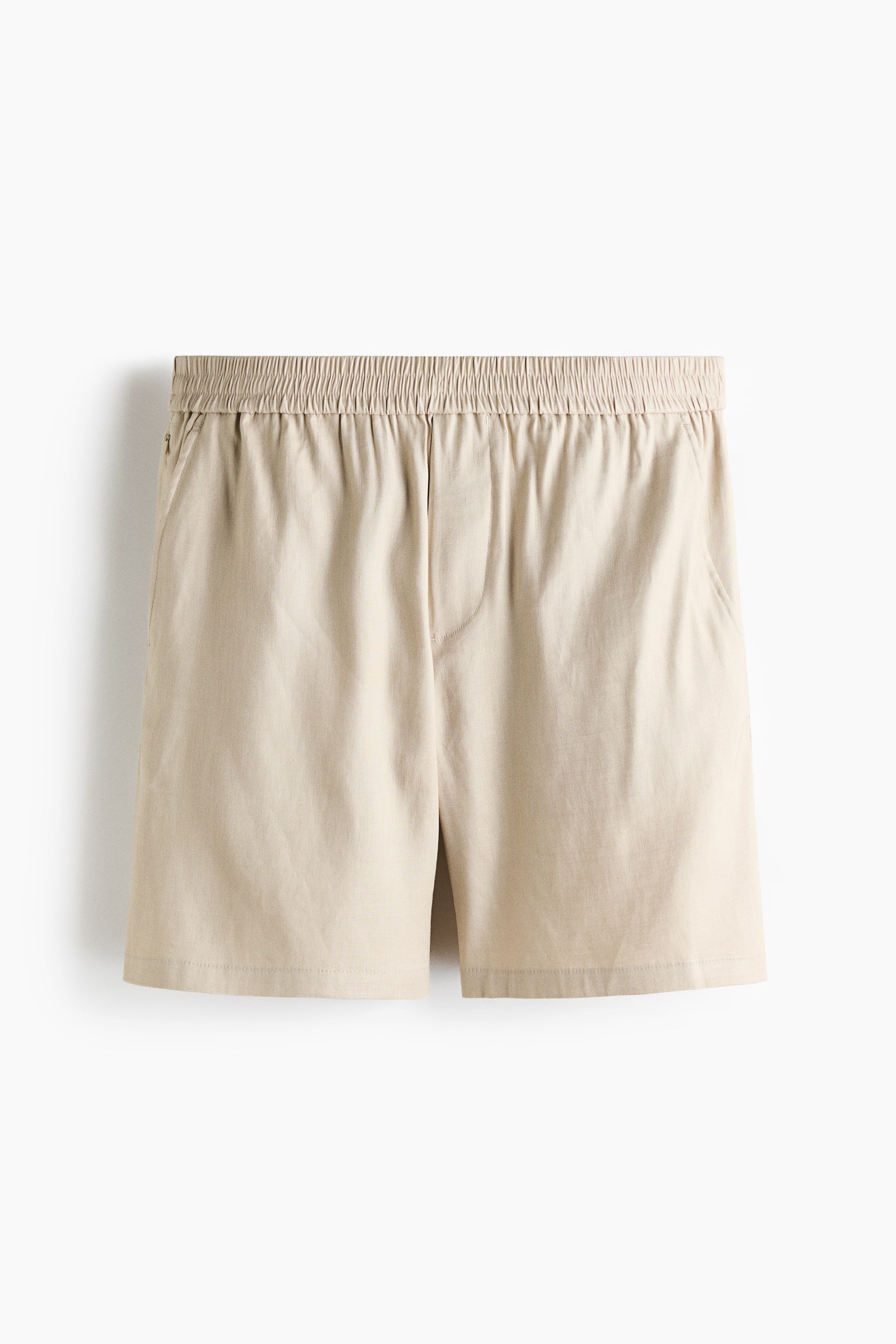Easy-Care Relaxed-Fit Linen-Blend Shorts