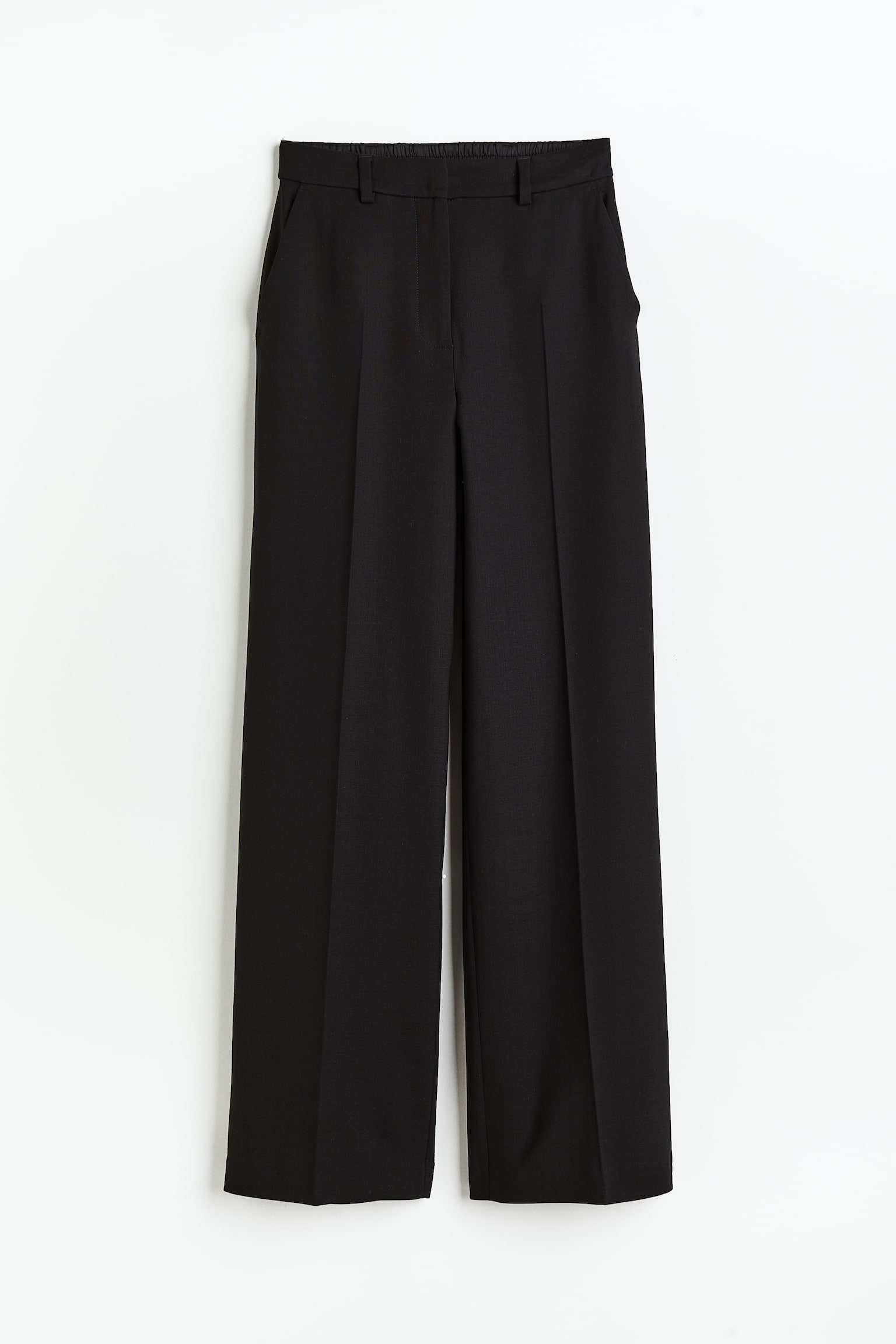 Tailored wool trousers - Black - 1