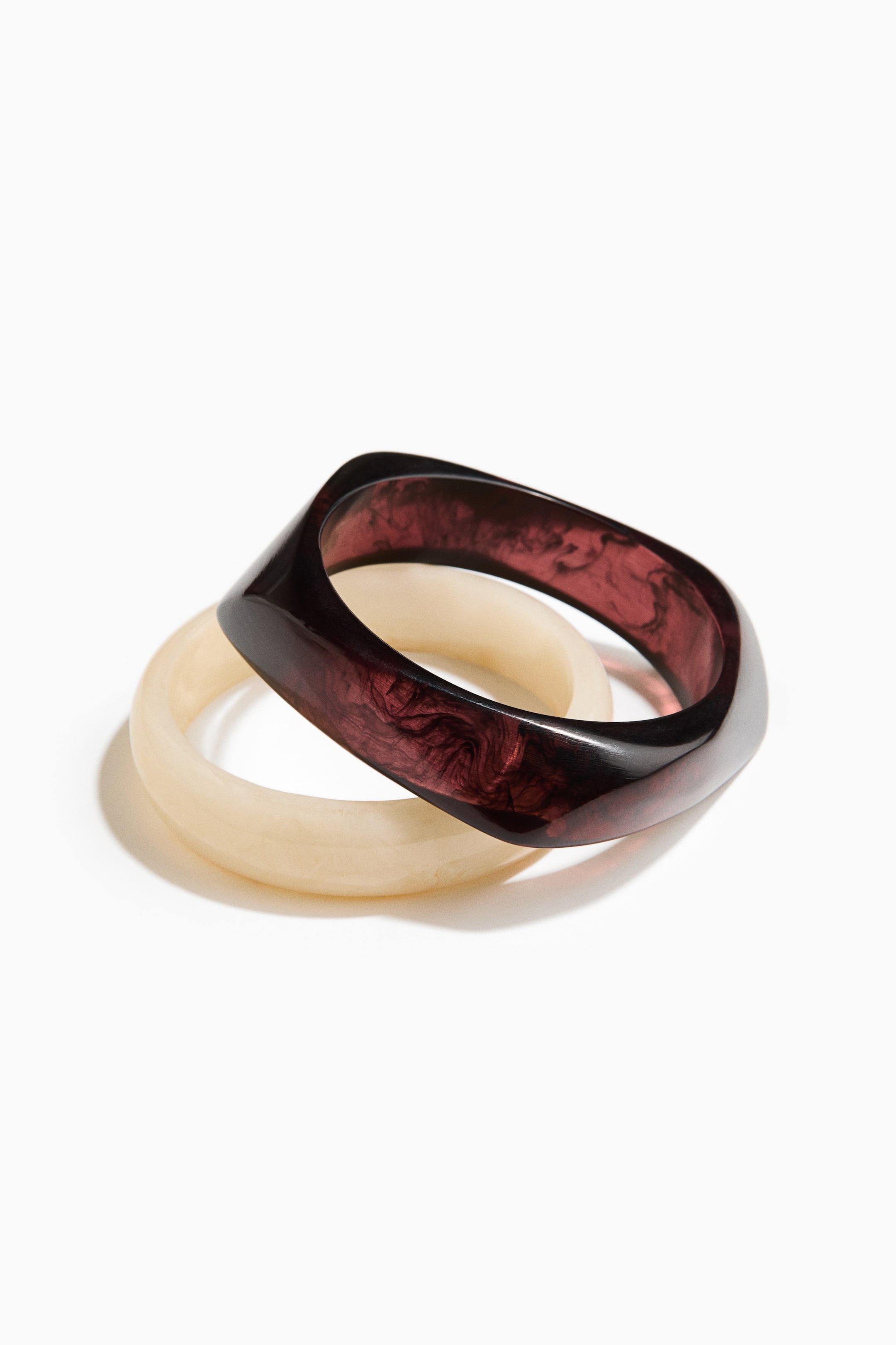 View larger image: 2-pack bangles - Light beige/Dark brown - Ladies | H&M GB 2